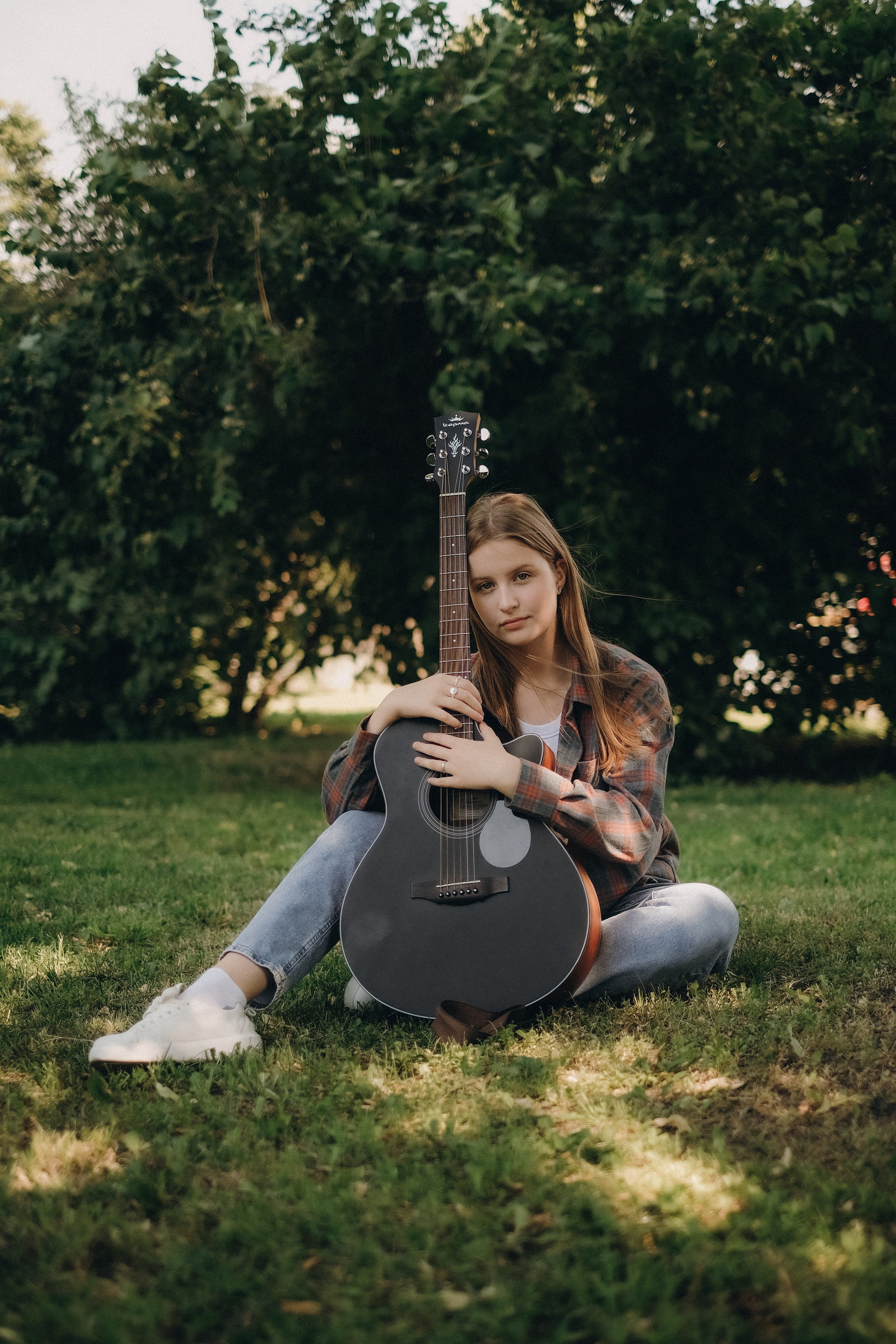 Девушка с гитарой. Свадебный и семейный фотограф в Москве Инника Кетлер