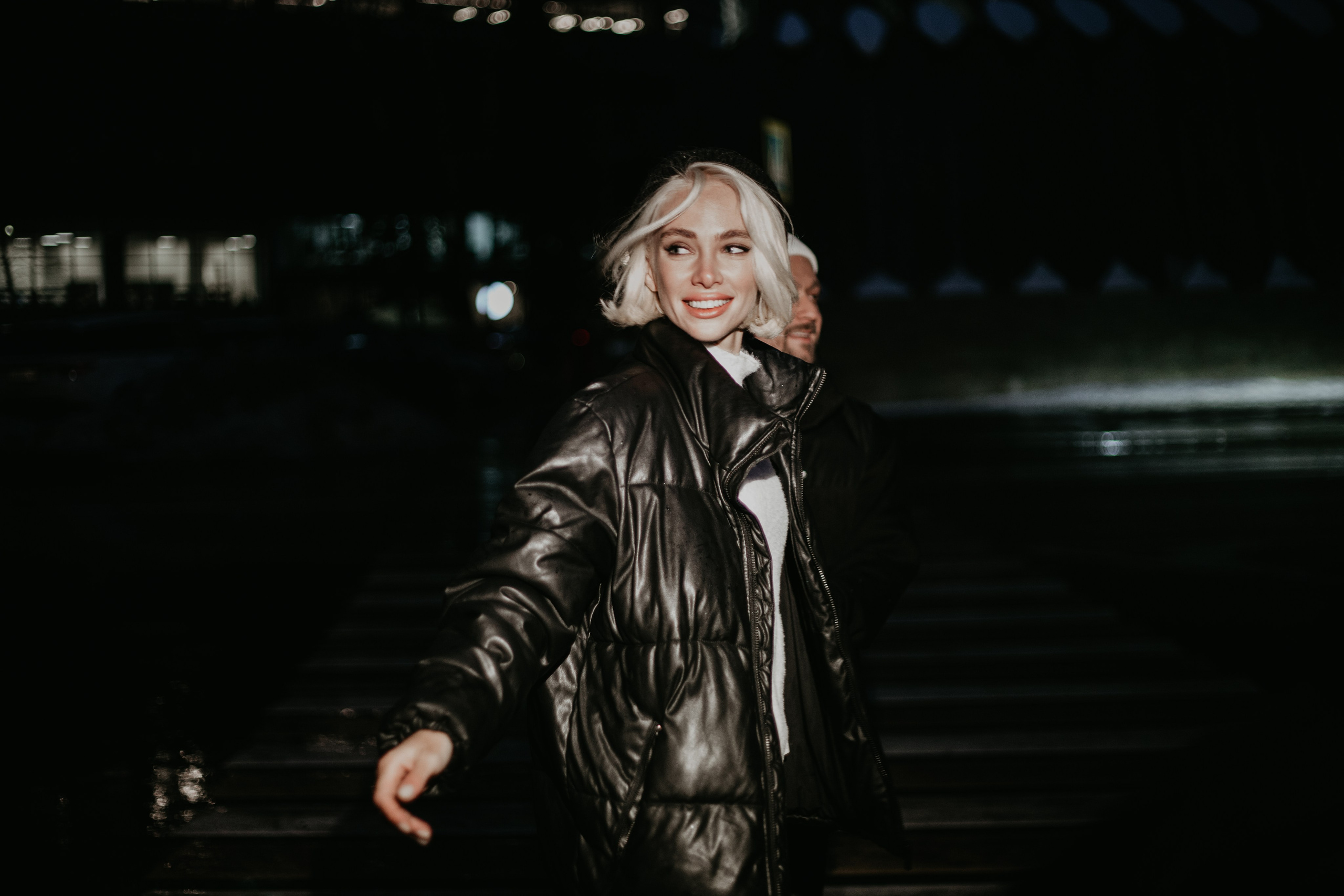 Парная съемка в ночном городе. Мультижанровый фотограф в Москве Наталия Степанова