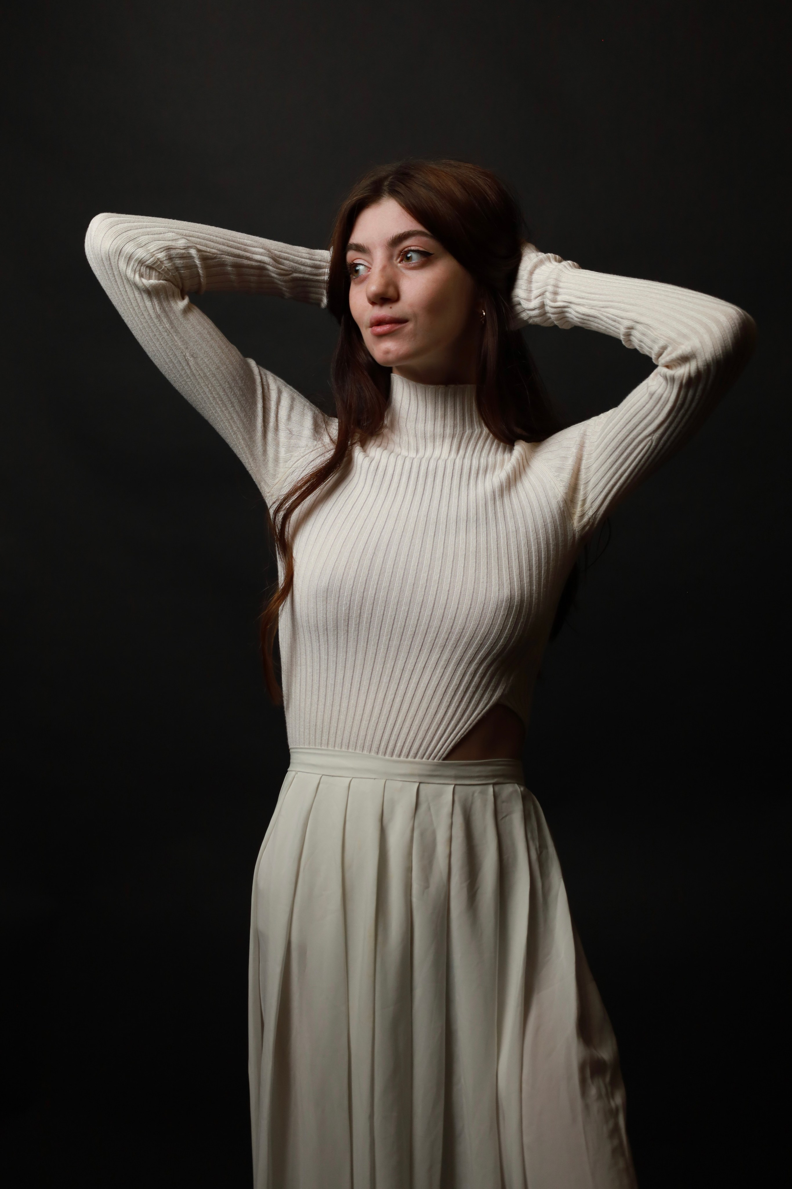 Валерия. Воздушная фотосъемка в студии. Портретный фотограф Панферова Регина г. Санкт-Петербург, г. Казань