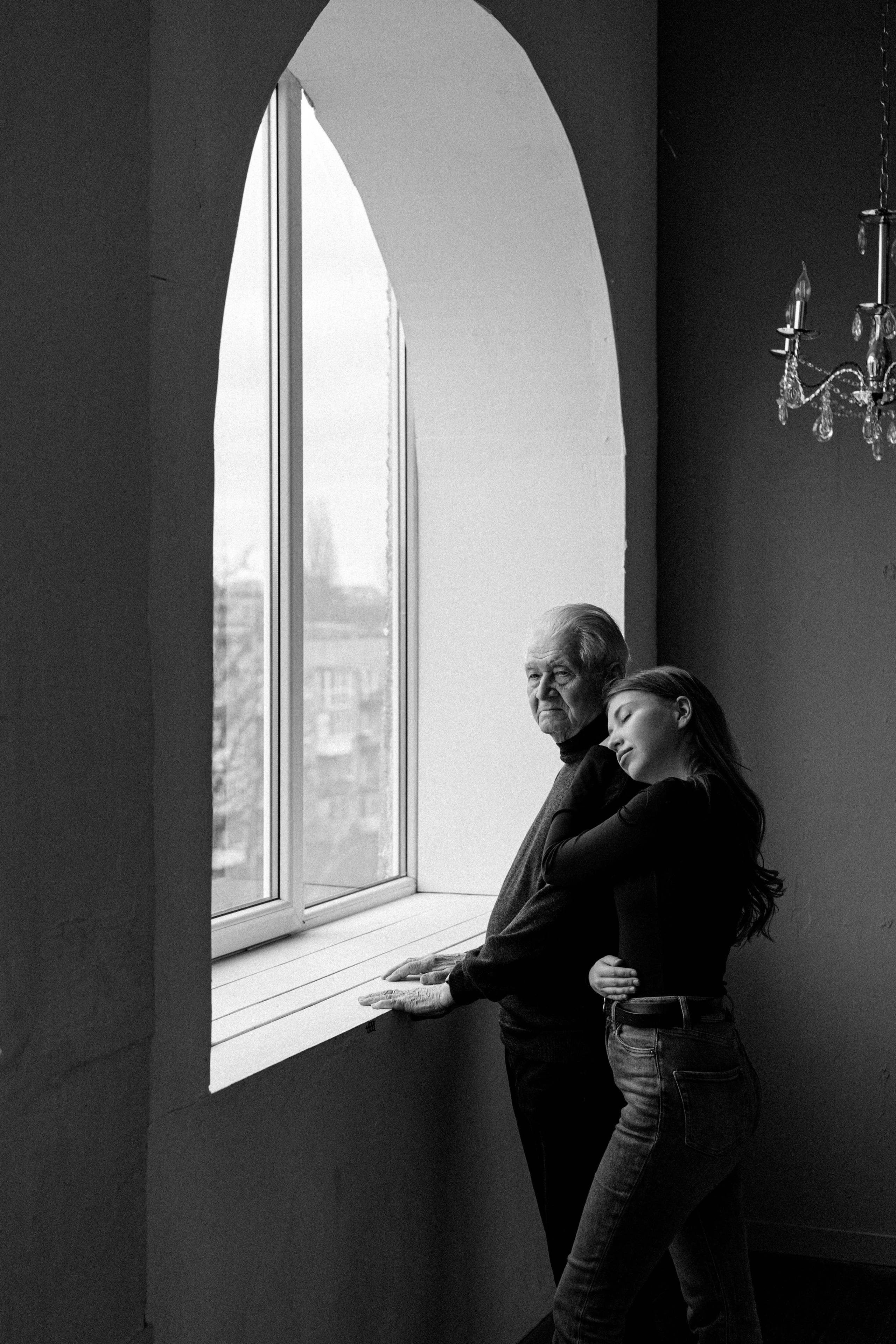 Анастасия и дедушка. Свадебный и семейный фотограф в Калининграде Анастасия Гриценко