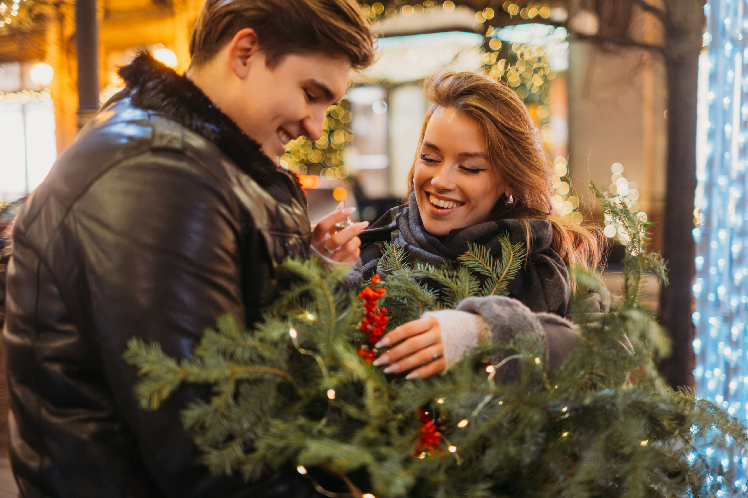 Аня и Даня: новогодняя прогулка. Семейный и детский фотограф в Санкт-Петербурге