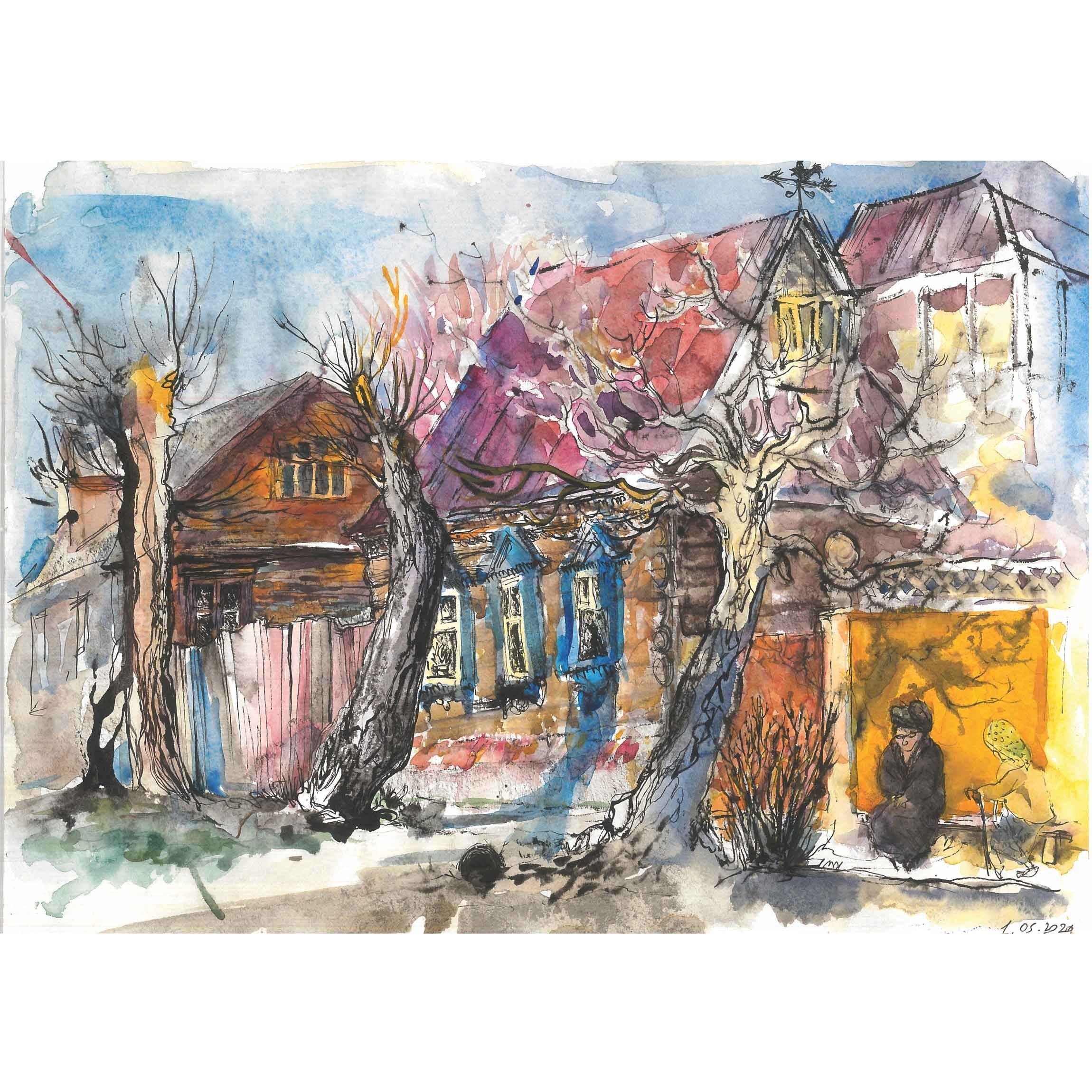 Путевые зарисовки. Художник Перепеченова-Феофанова Анна