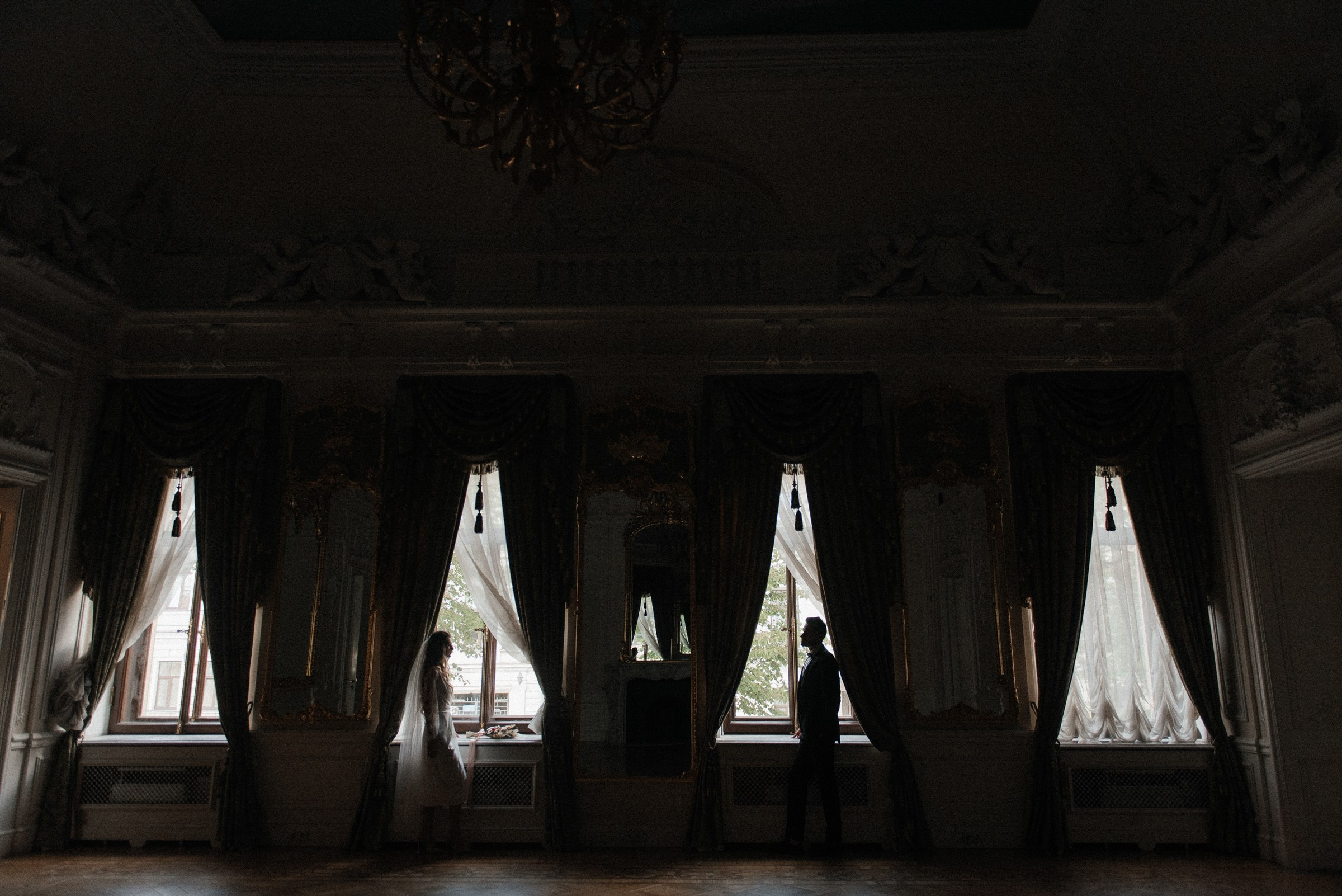 свадебная фотосессия в особняке Трубецких-Нарышкиных