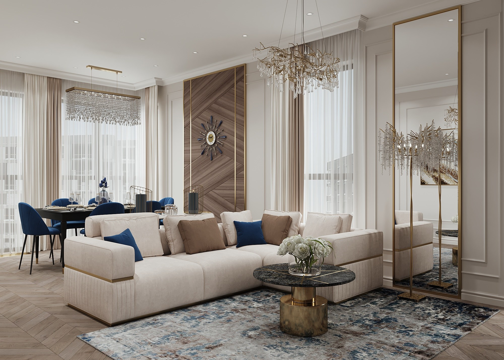 ЖК СКОЛКОВО. Irina Balykina — Interior 3D Visualisation