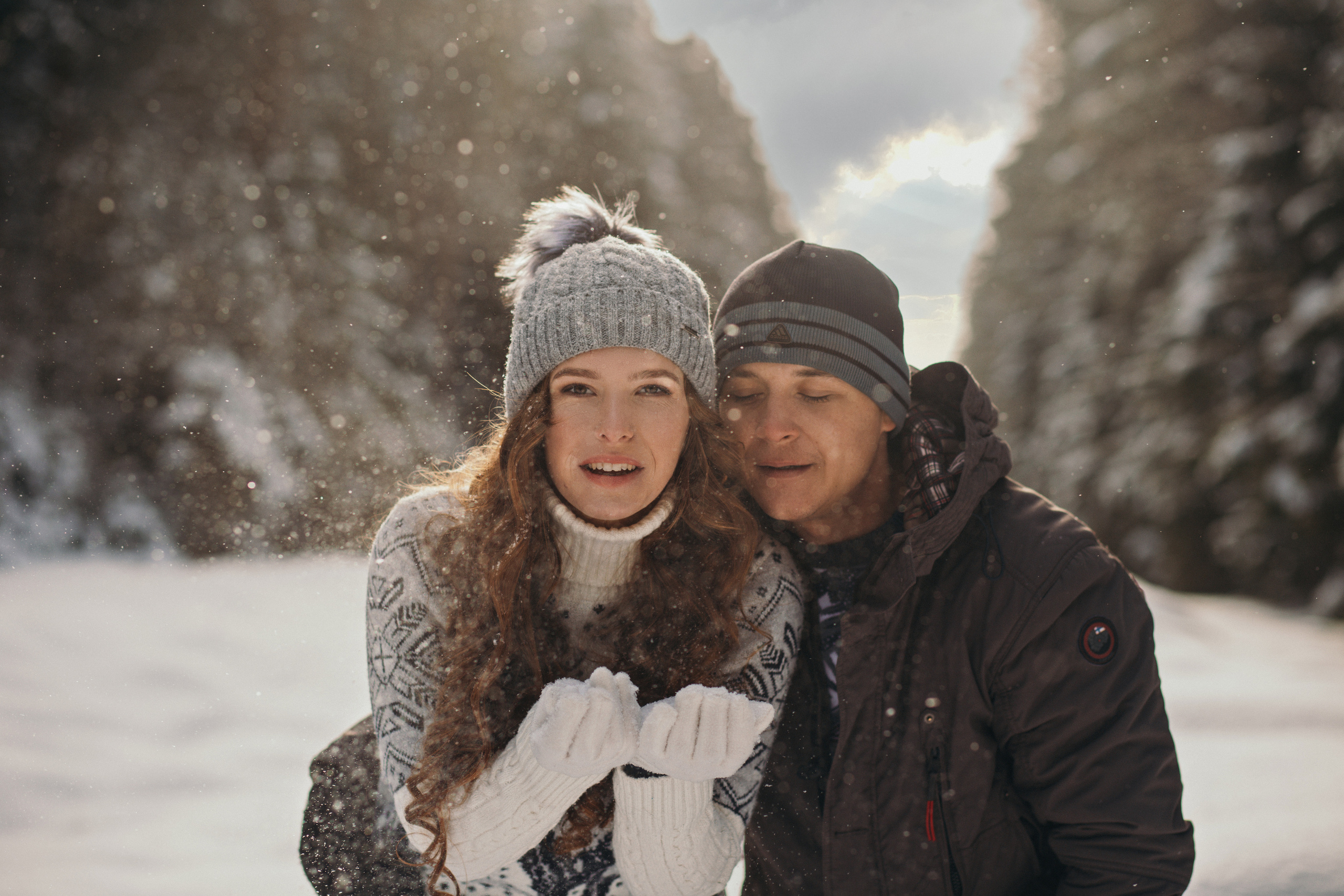 Зимняя прогулка. История про Дениса, Любу и малыша Алексея. Семейный фотограф в Вышнем Волочке — Ульяна Иванова | Фотосессии для всей семьи