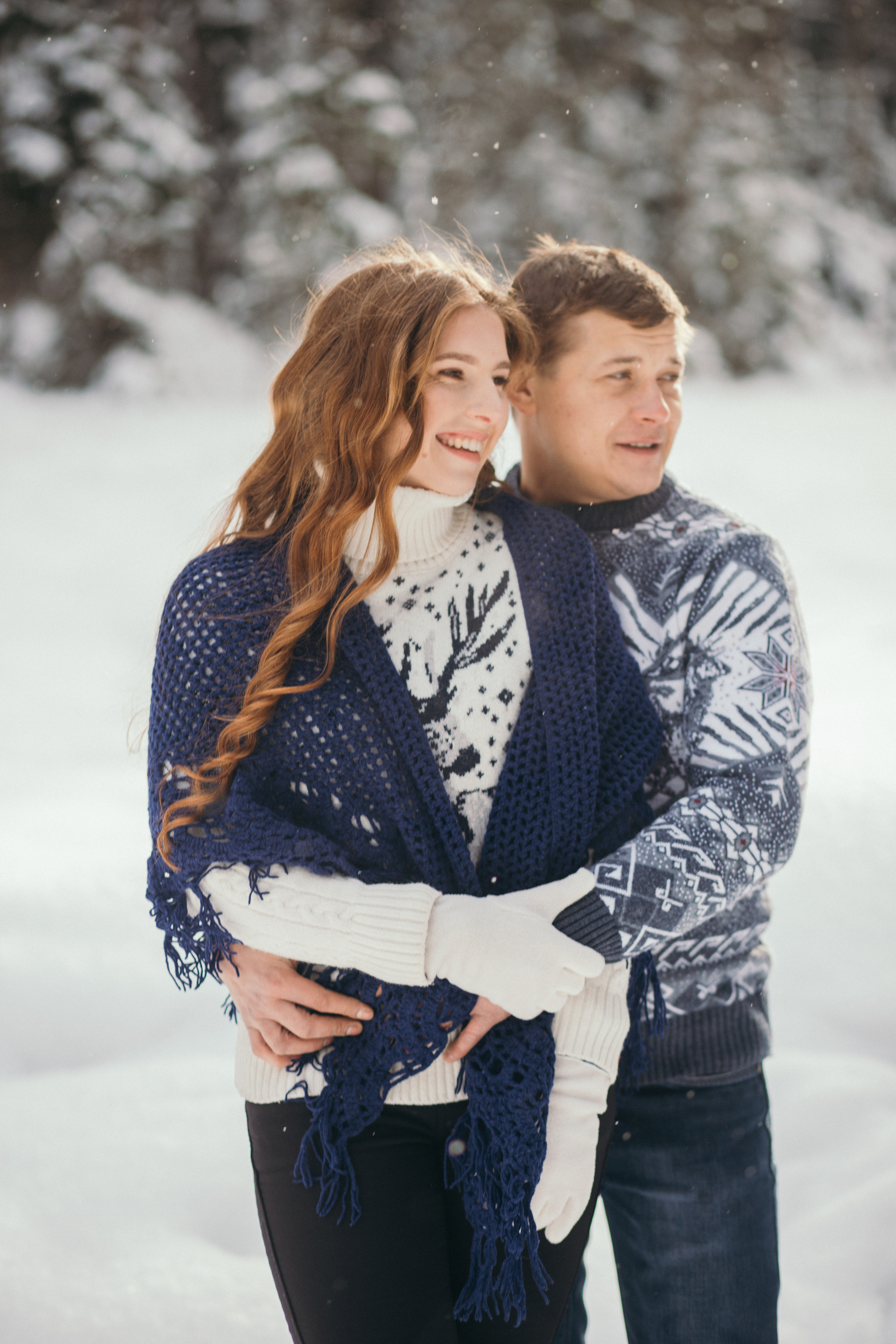 Зимняя прогулка. История про Дениса, Любу и малыша Алексея. Семейный фотограф в Вышнем Волочке — Ульяна Иванова | Фотосессии для всей семьи