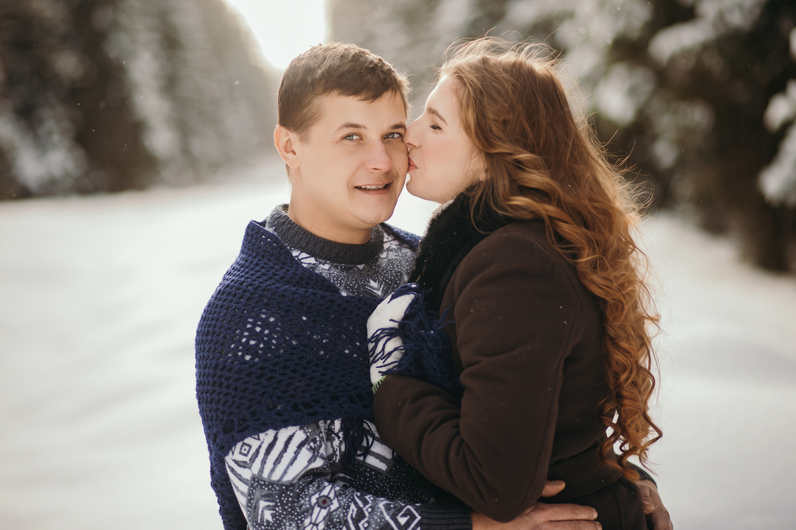 Зимняя прогулка. История про Дениса, Любу и малыша Алексея. Семейный фотограф в Вышнем Волочке — Ульяна Иванова | Фотосессии для всей семьи