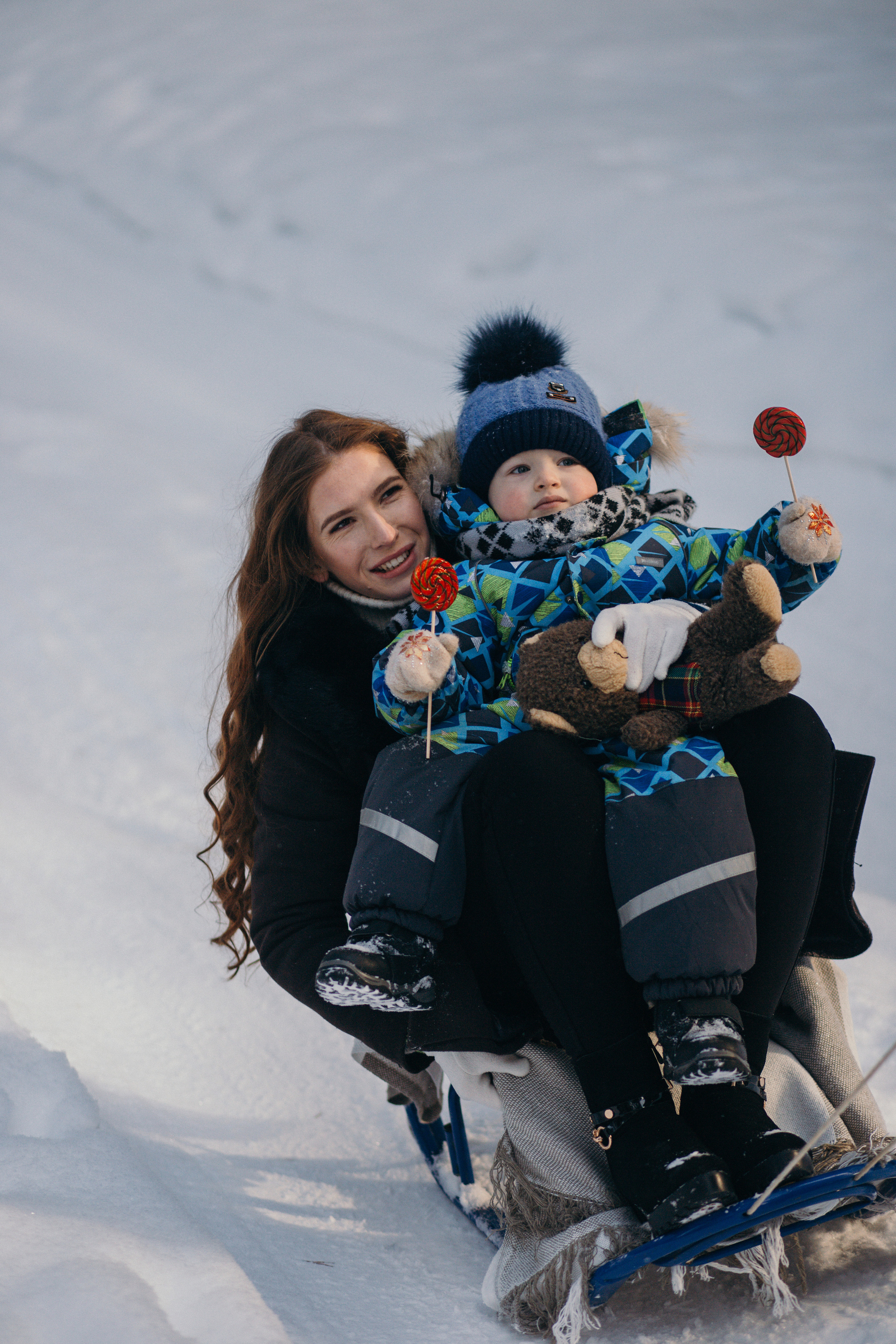Зимняя прогулка. История про Дениса, Любу и малыша Алексея. Семейный фотограф в Вышнем Волочке — Ульяна Иванова | Фотосессии для всей семьи