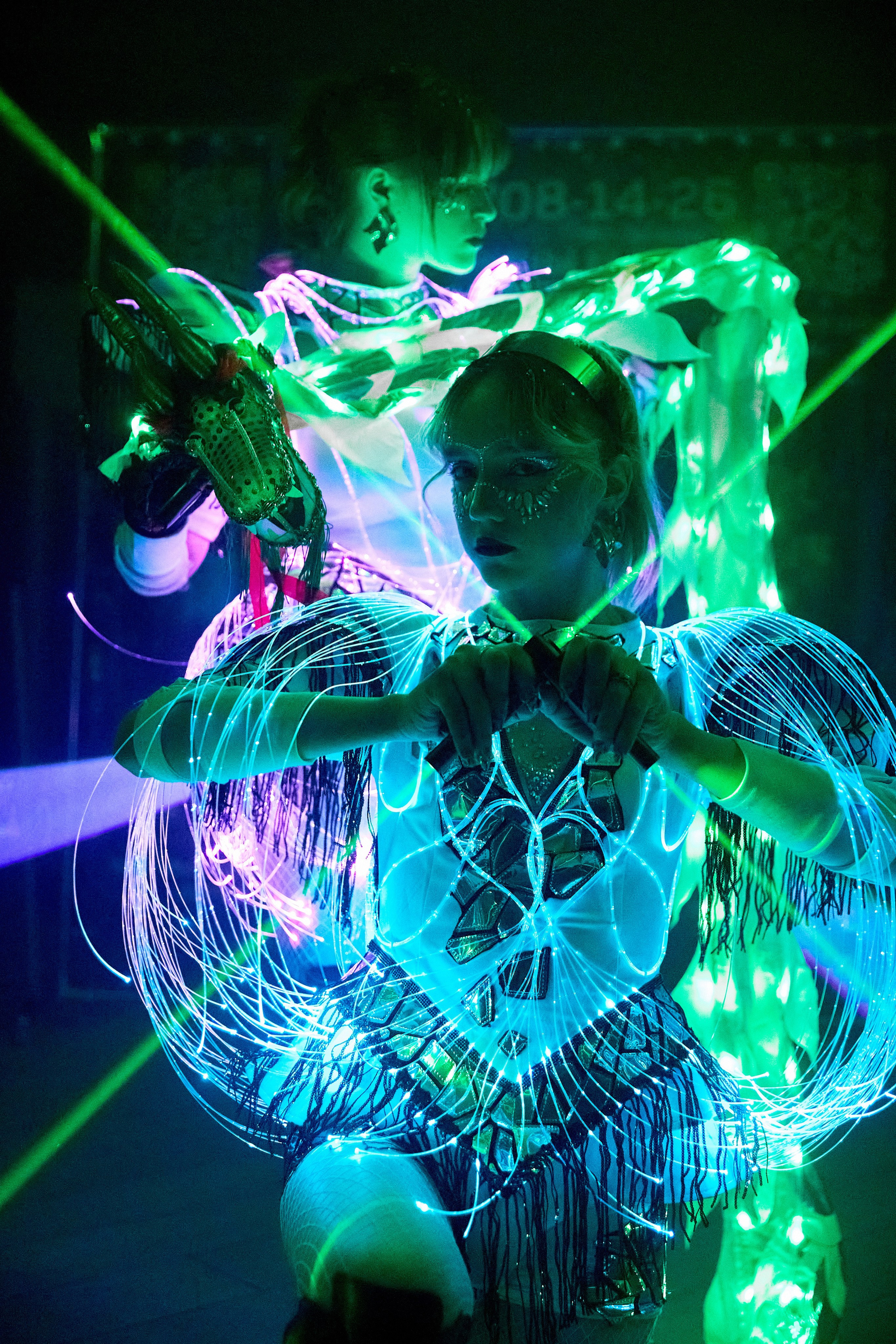 Лазерное шоу. Фотограф Александр Казин