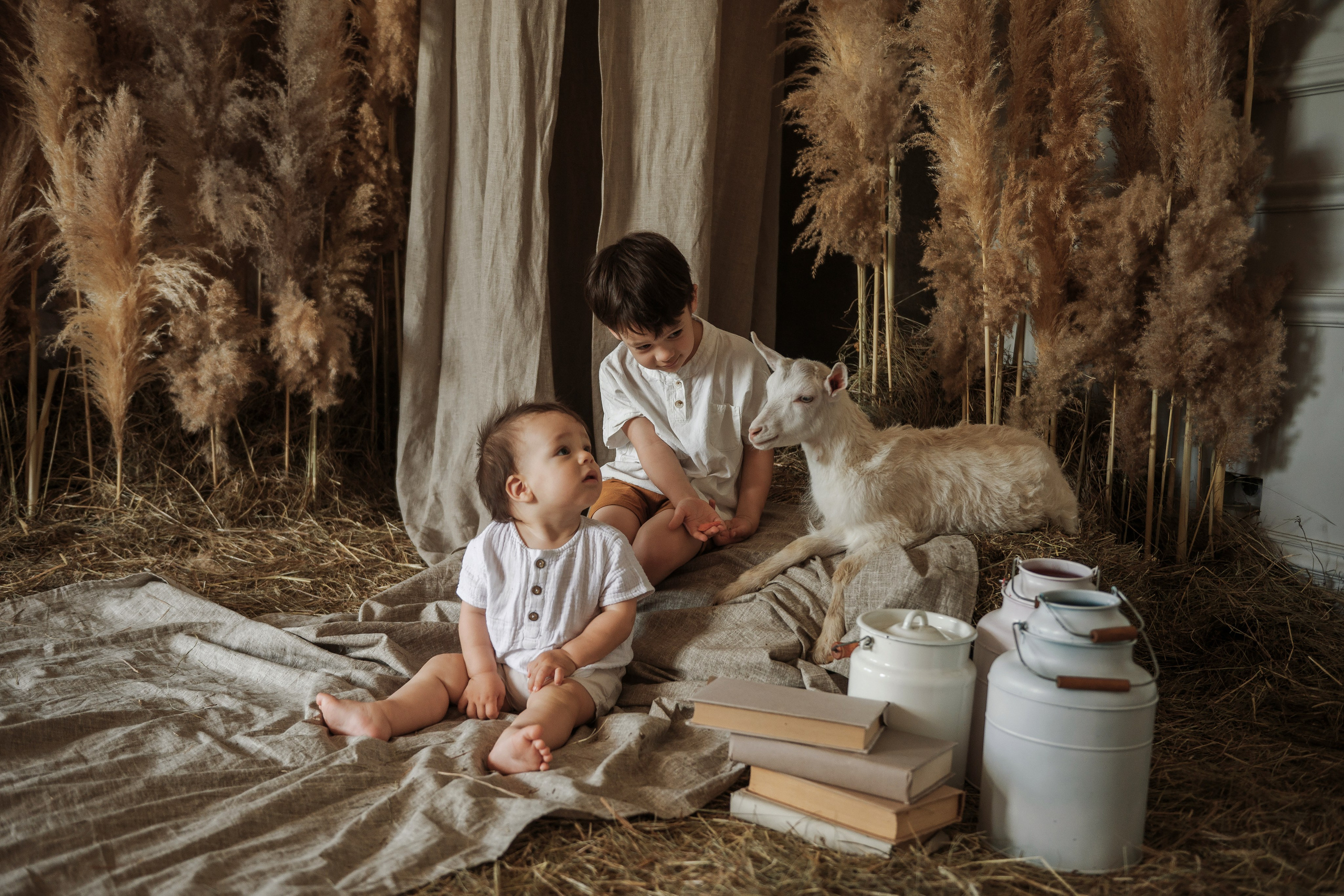 Съемка с козликом. Фотограф Кристина Гришина Рязань