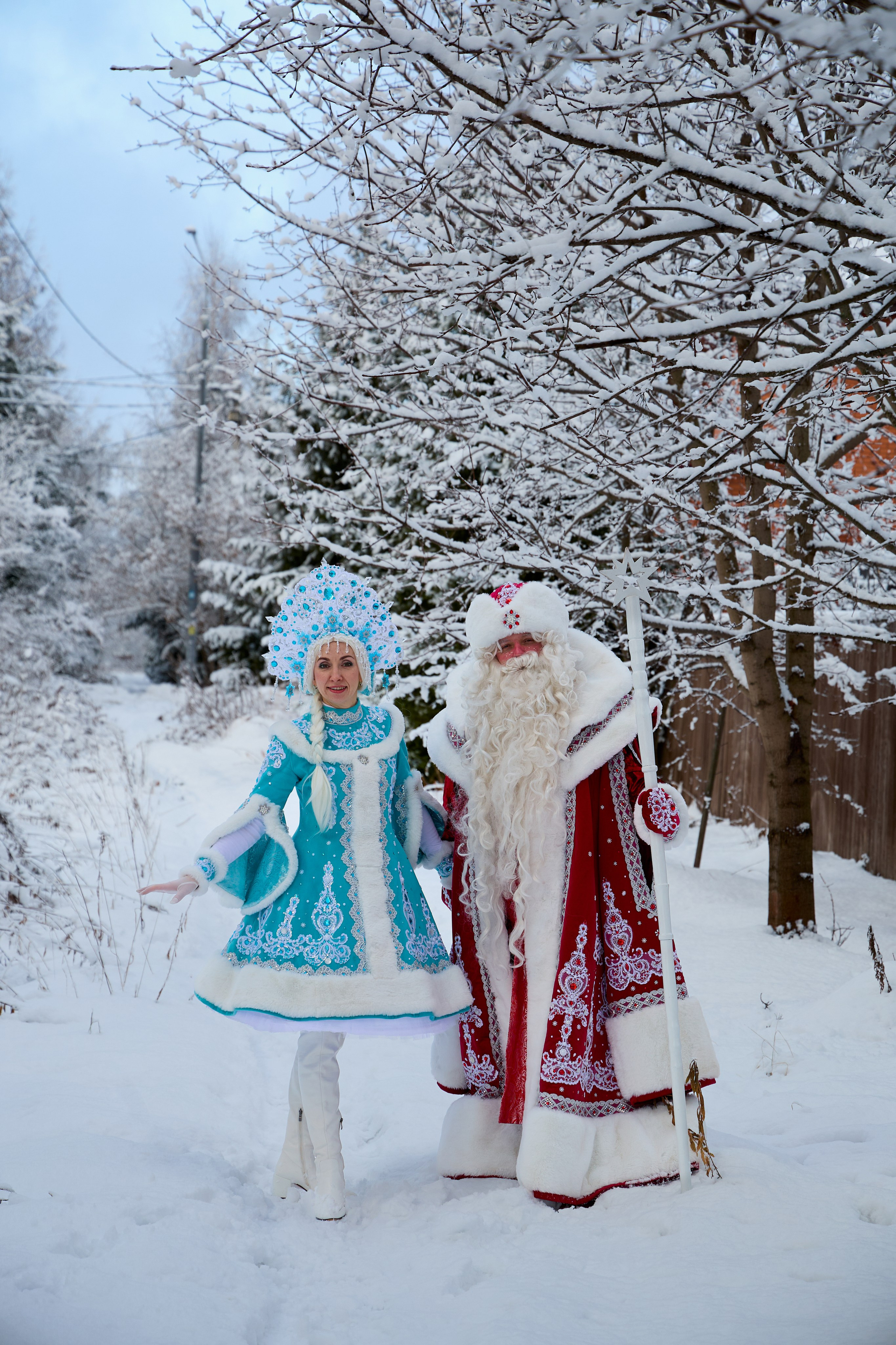 Дед Мороз и Снегурочка. Свадебный фотограф Москва и Московская область Борисов Сергей
