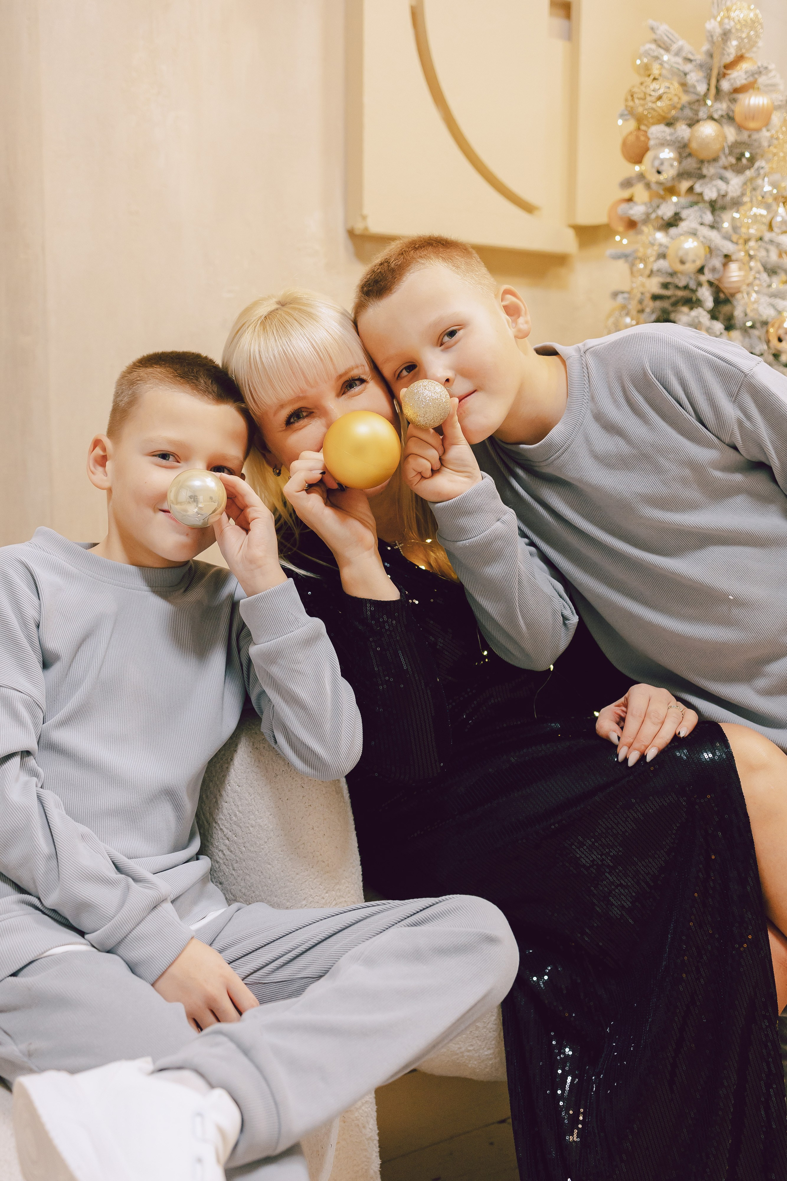 Семейная новогодняя фотосессия. Семейный Фотограф в Москве Евгения Симоненко