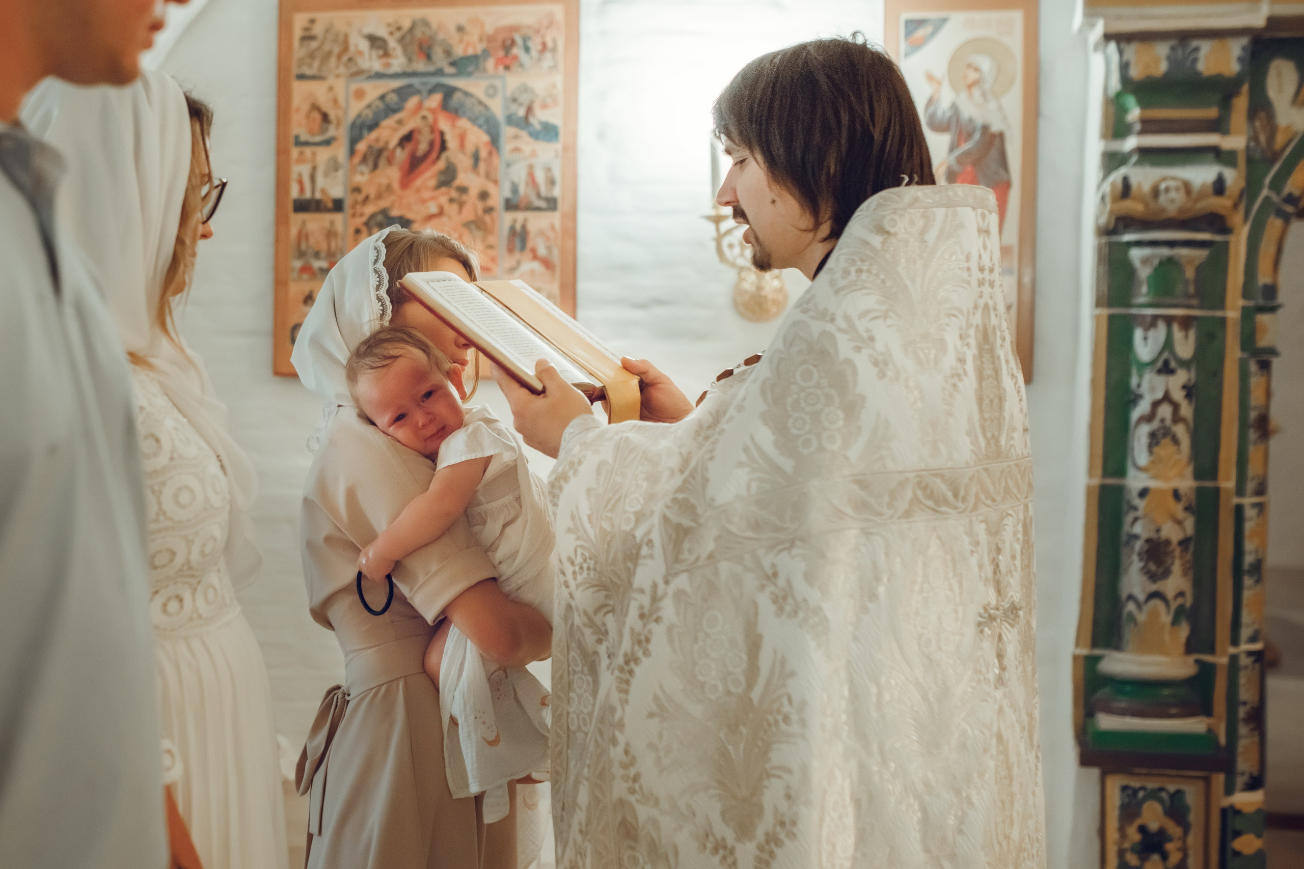 Крещение Алины. Фотограф на Крещение, семейный фотограф в Москве