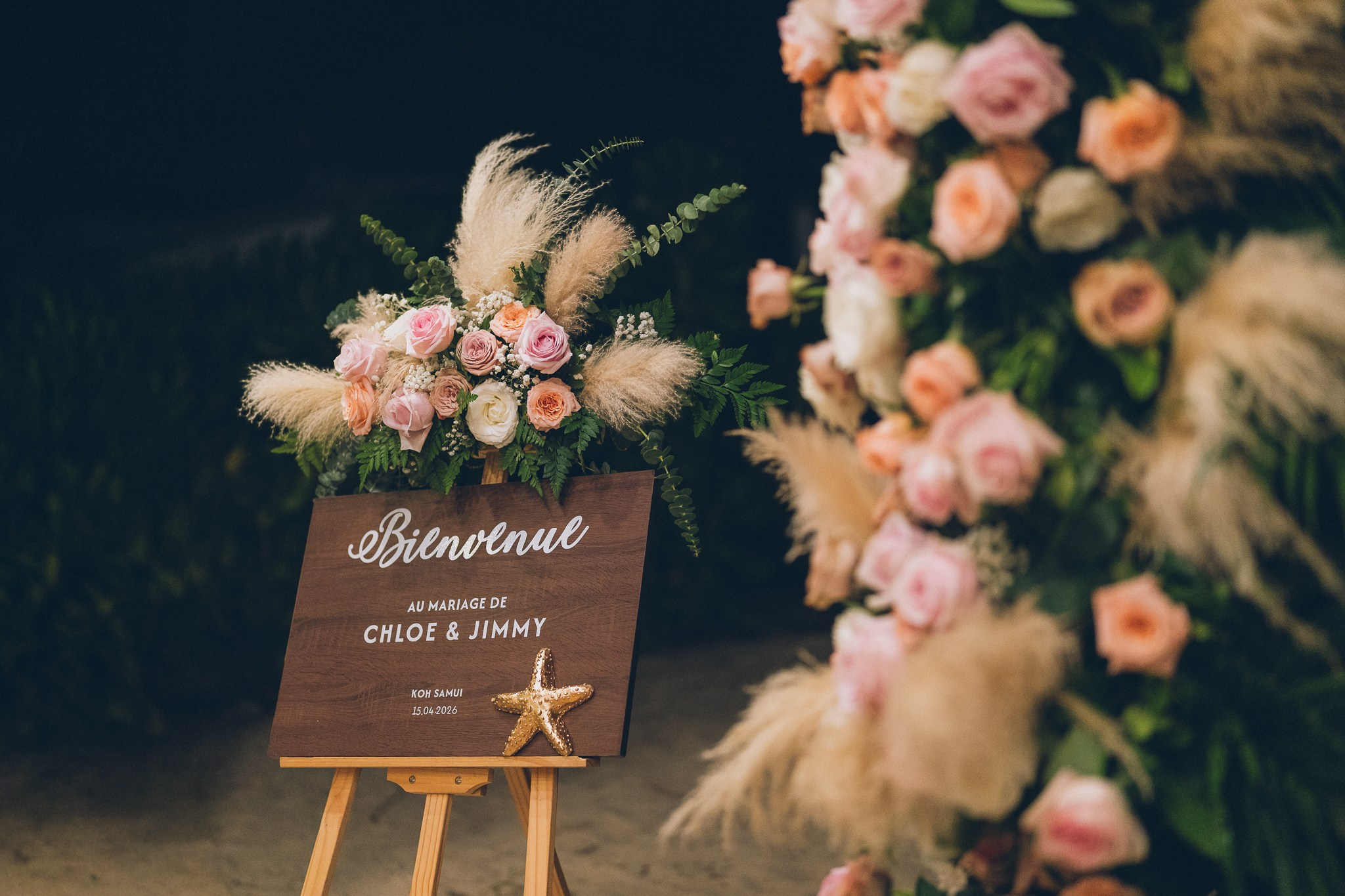 Luxury Beach Wedding Reception