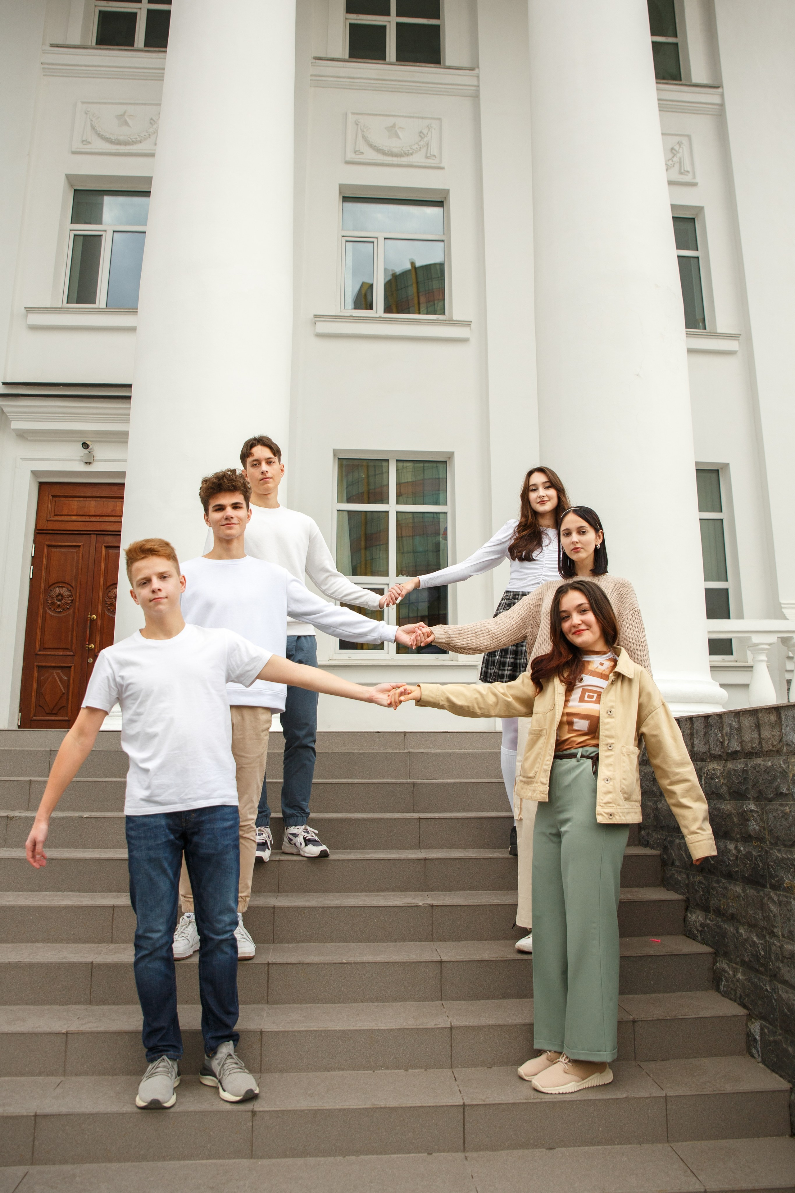 Школьная фотосессия в центре Петропавловска-Камчатского