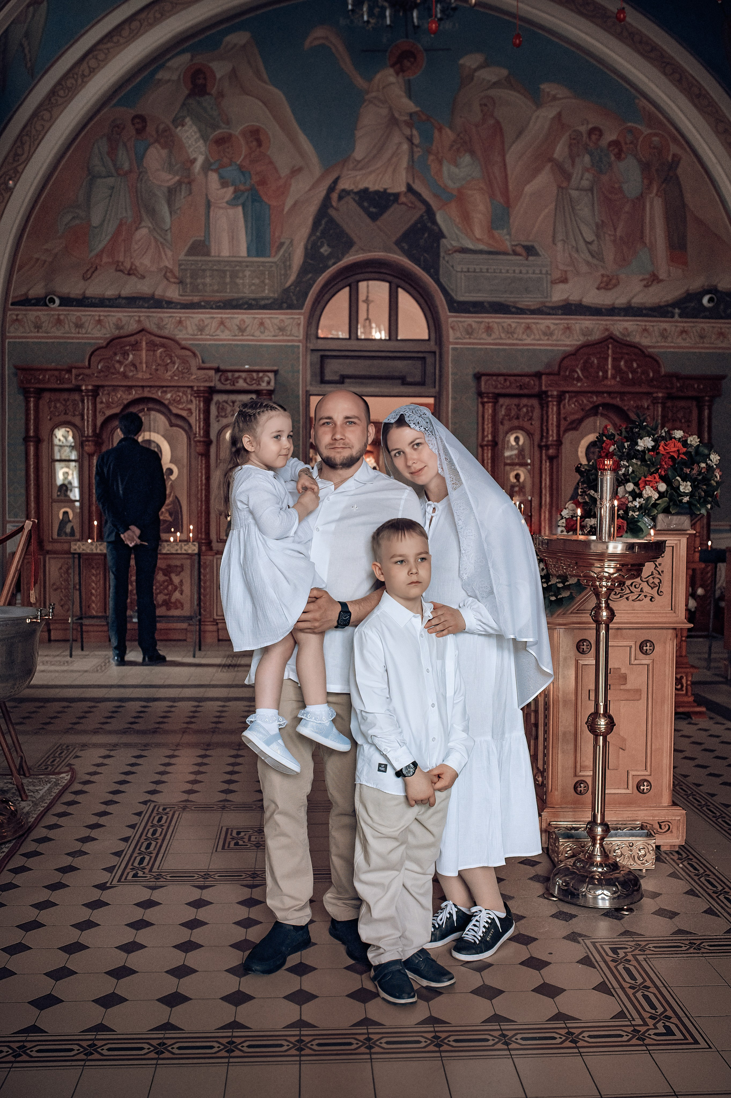 Крещение Авроры в храме Иоанна Предтечи. Фотографы крещения/венчания  Красноярск Татьяна и Вячеслав Переваловы