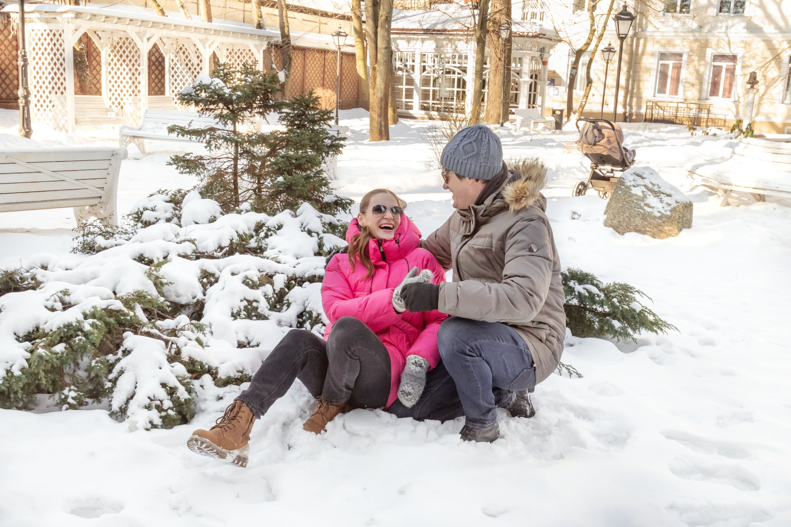 Такой снежный Зеленоградск. Fotografin in Zelenogradsk Liana Sopina
