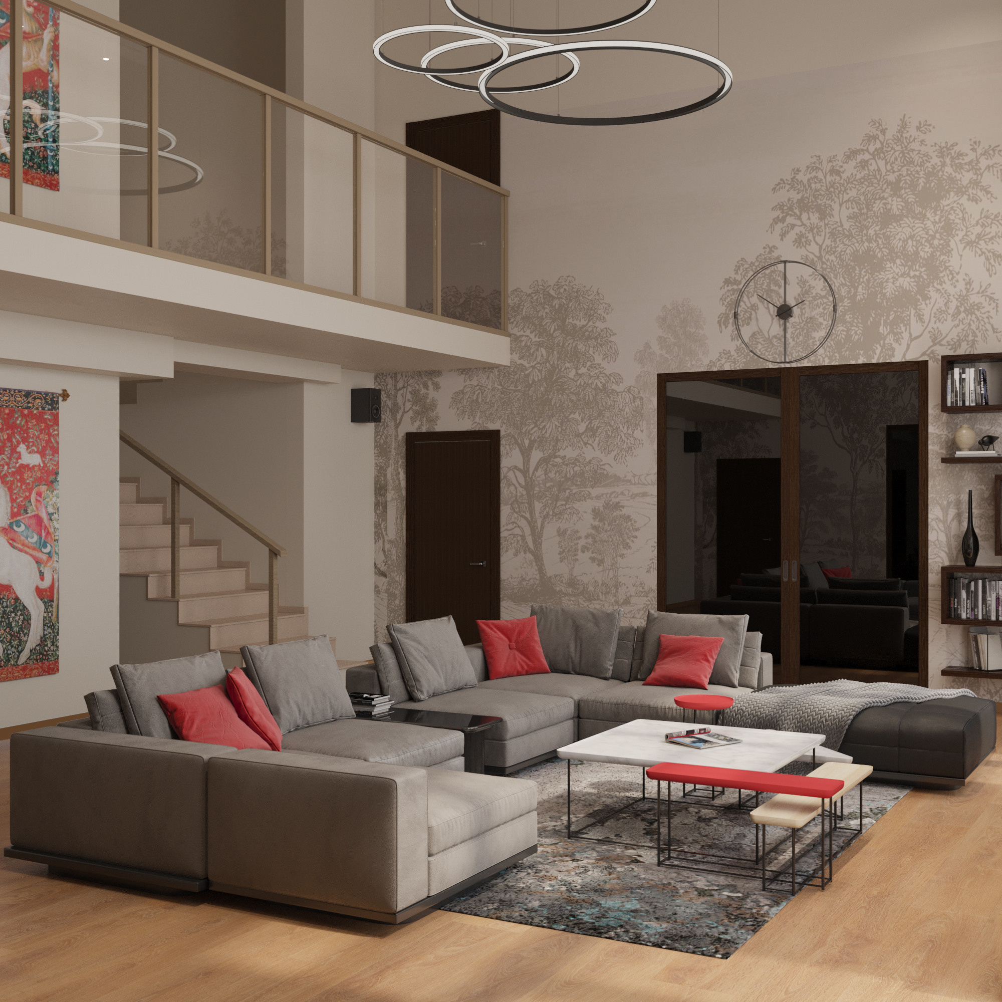 Проект Юрлово Гостиная Дизайн Проект Интерьера