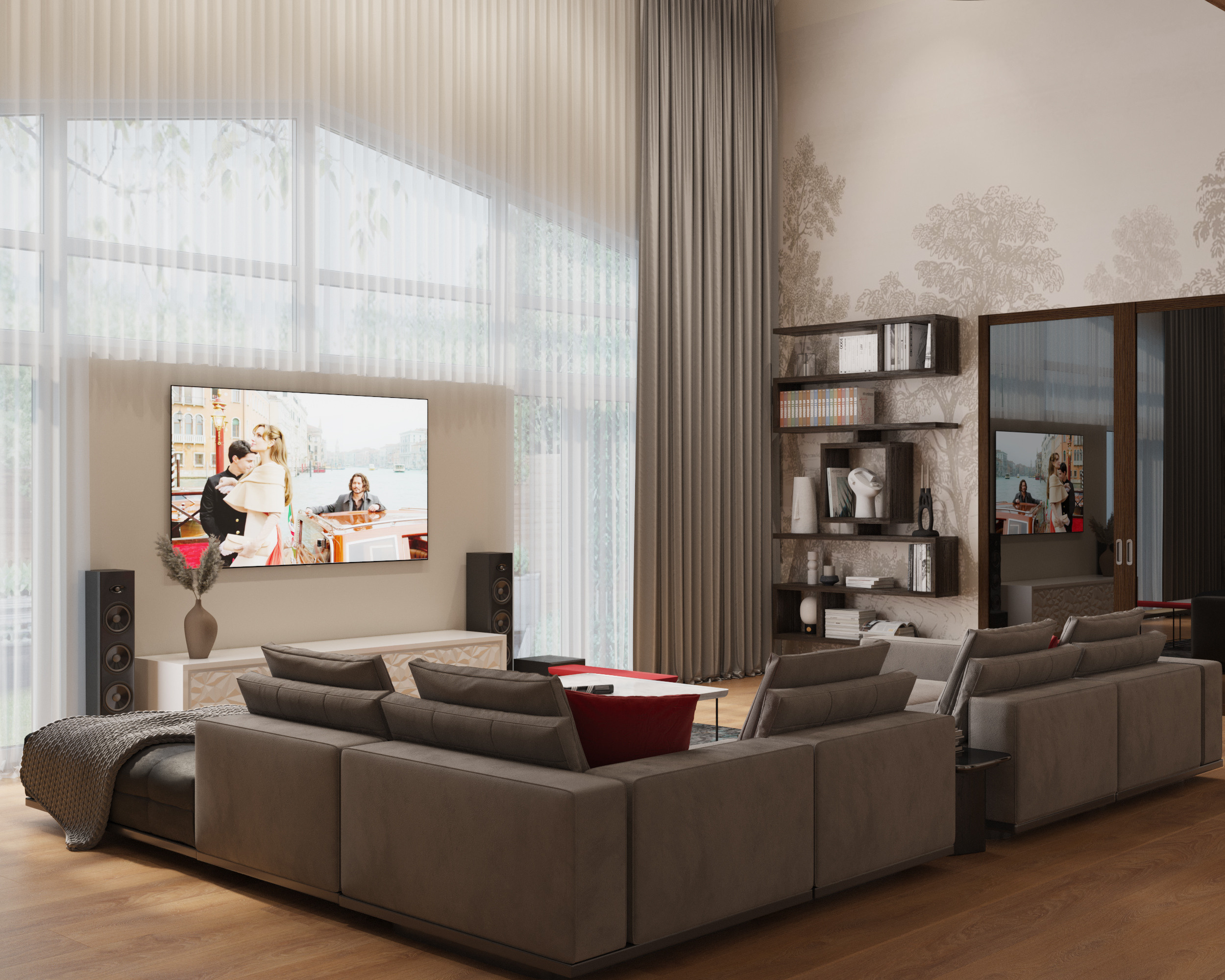 Проект Юрлово Гостиная Дизайн Проект Интерьера