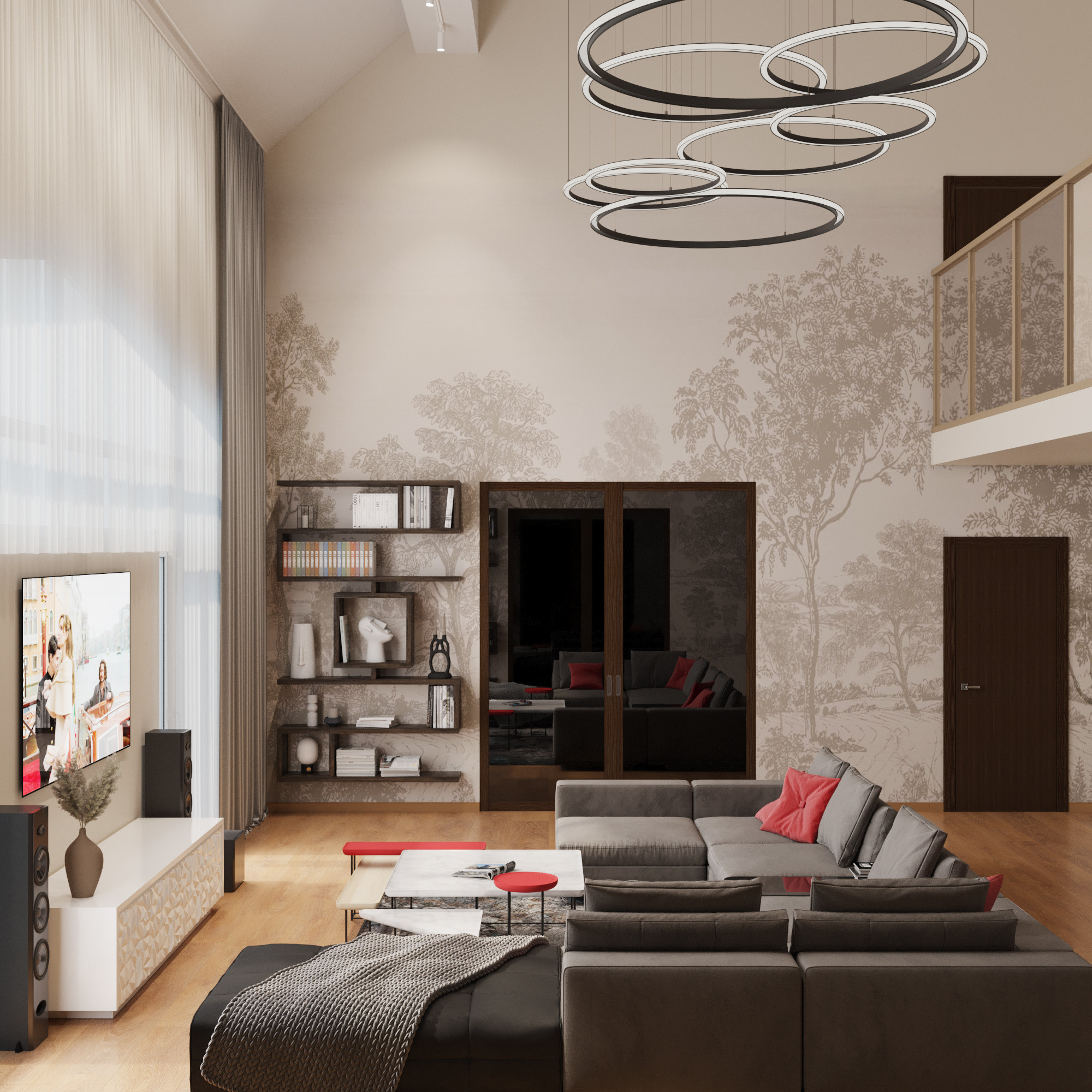 Проект Юрлово Гостиная Дизайн Проект Интерьера