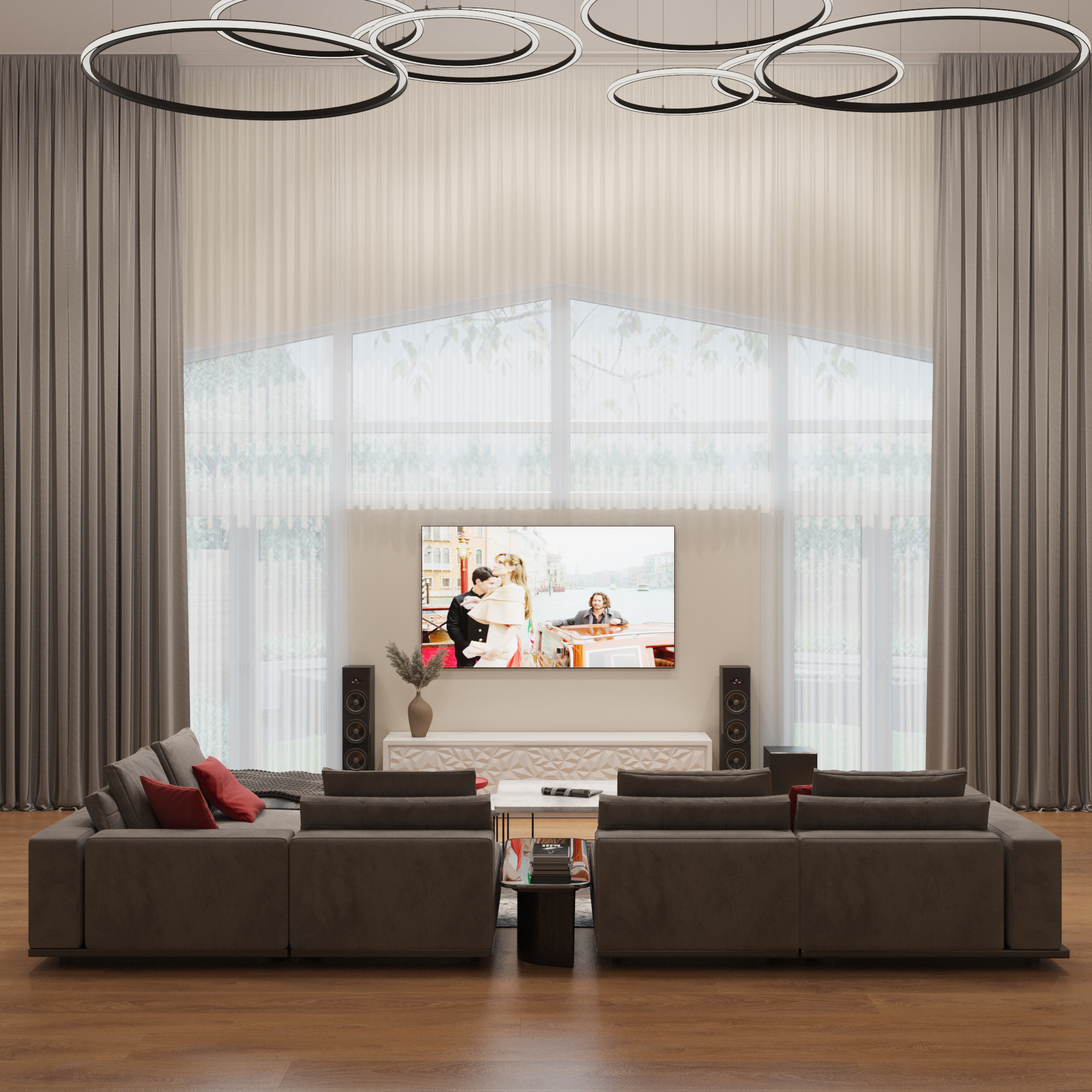 Проект Юрлово Гостиная