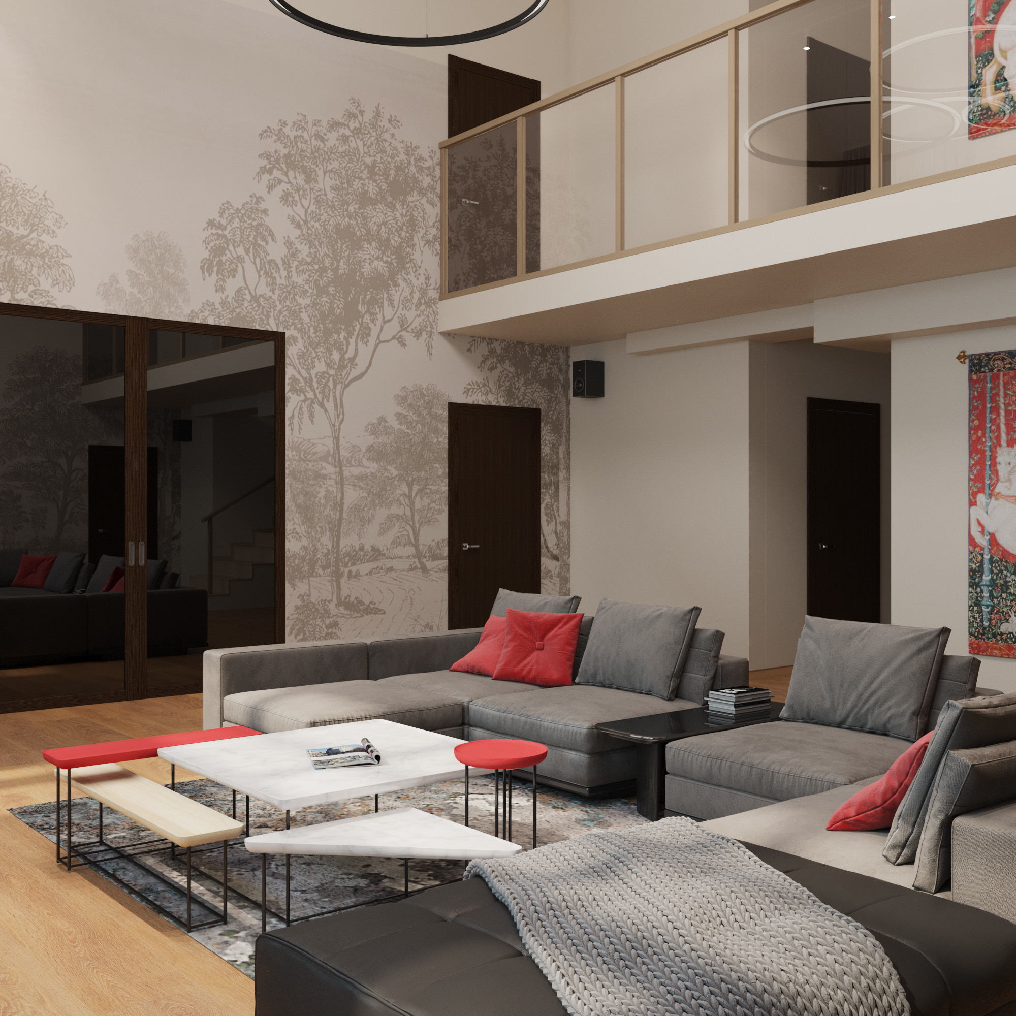 Проект Юрлово Гостиная Дизайн Проект Интерьера