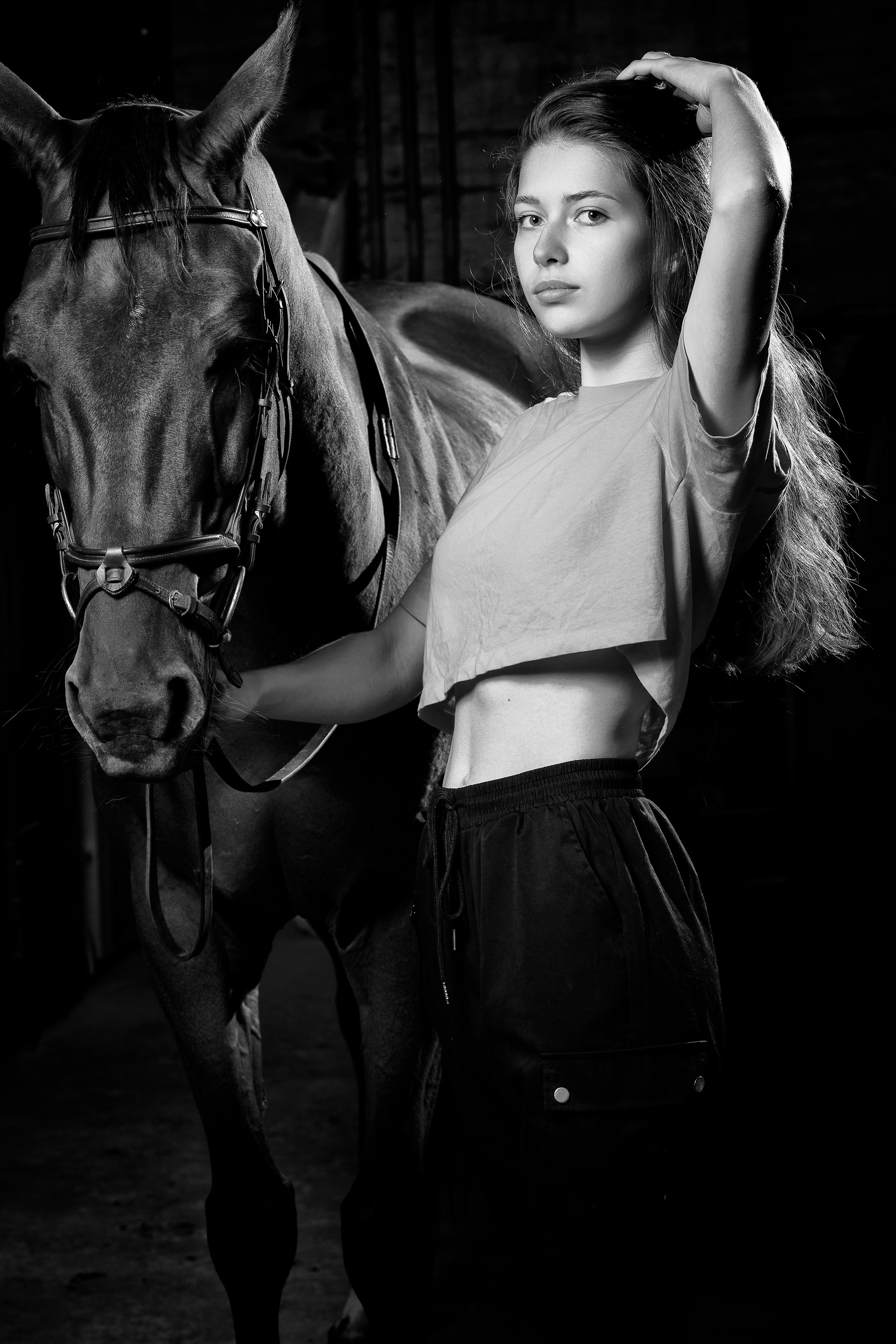 Лиза, фотосессия с лошадьми. Фотограф в Туле — Борисов Николай