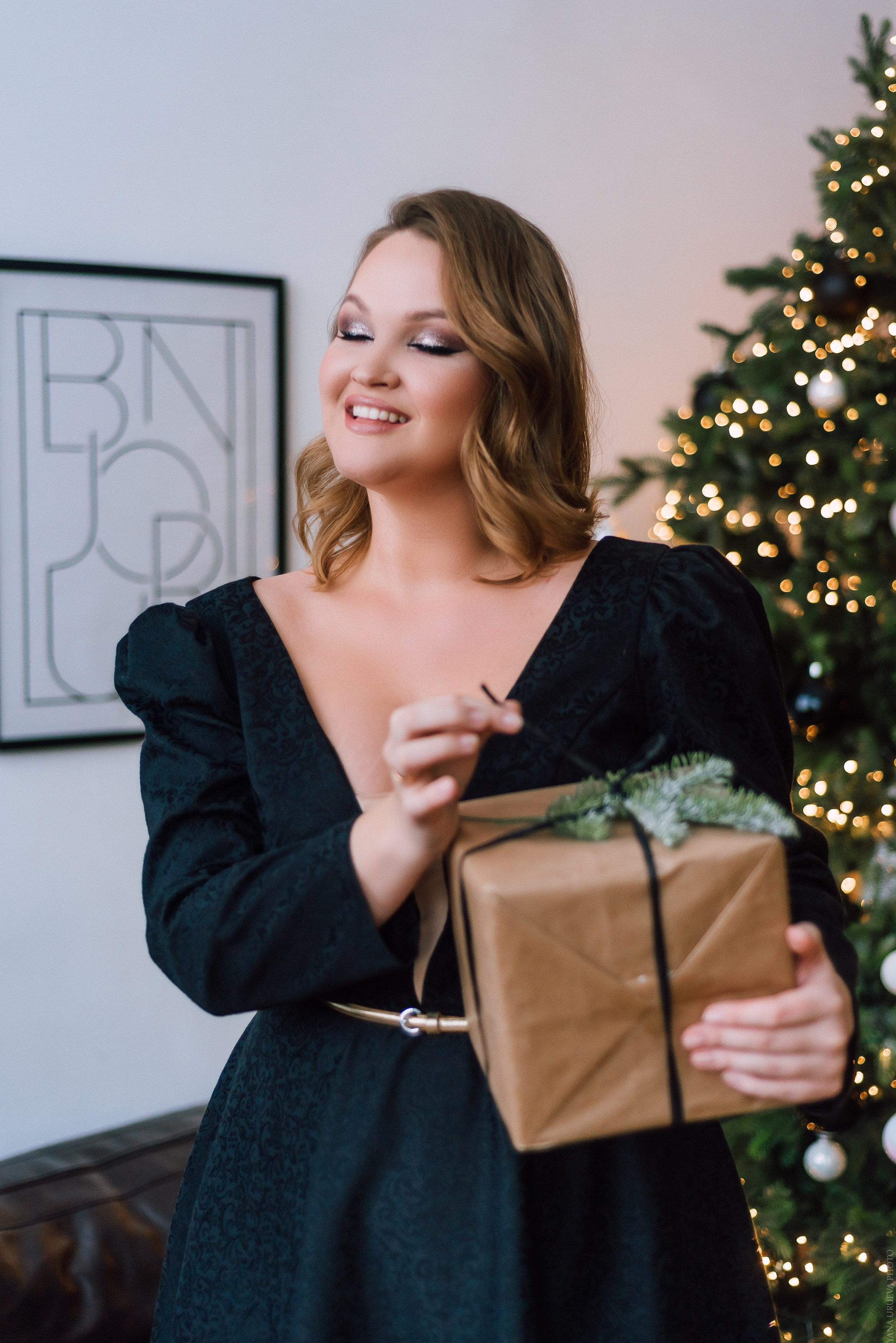 фотосессия к новому году с подарками