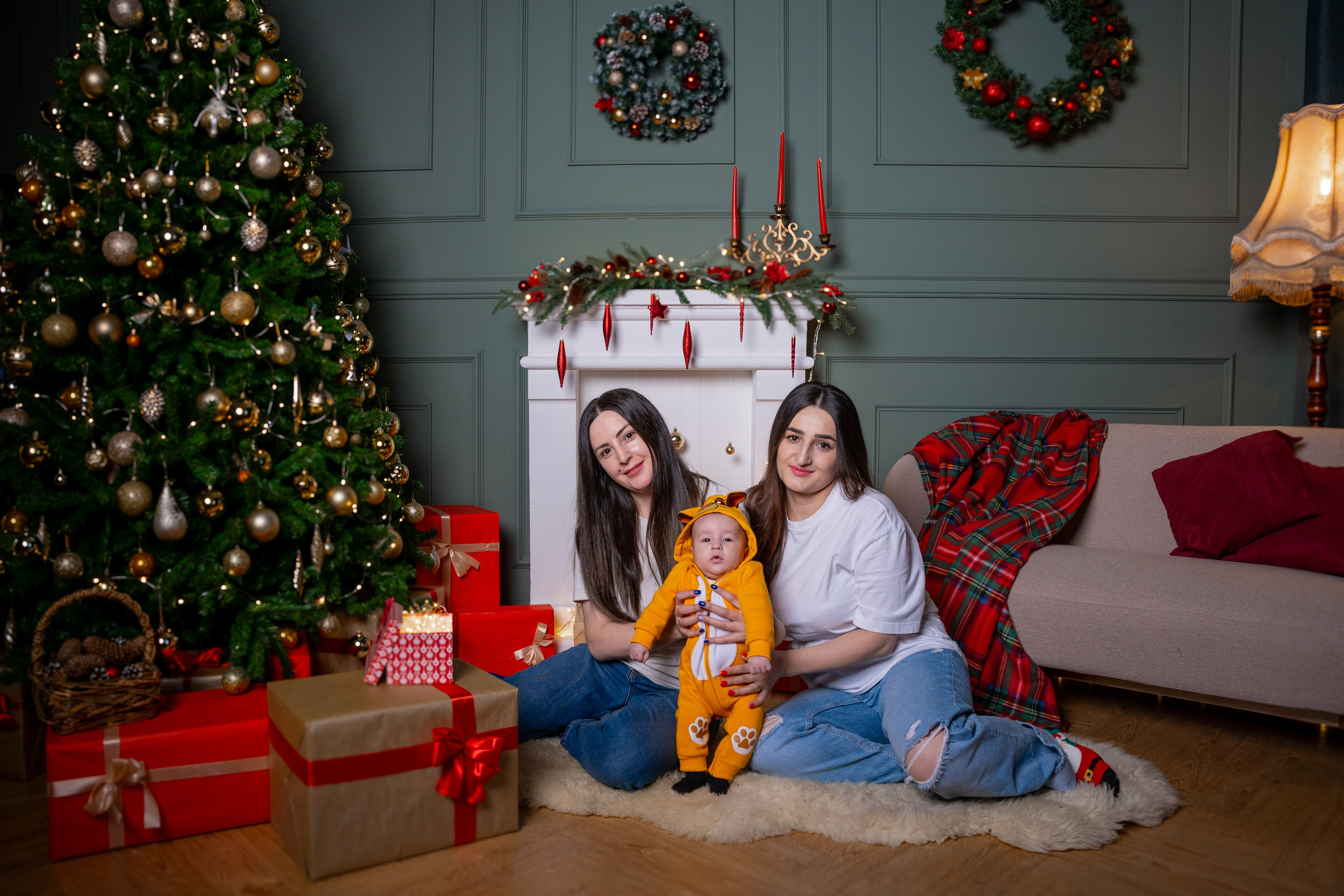 Новогодняя семейная фотосессия. Профессиональный фотограф Ковалева Олеся
