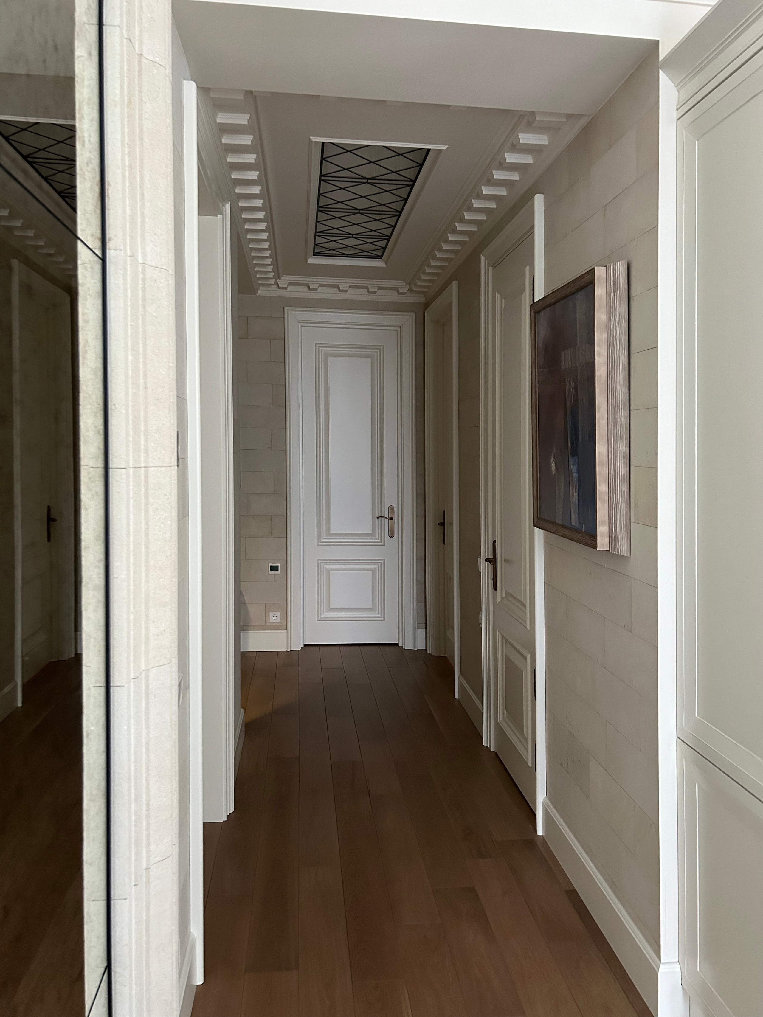 Дизайн интерьера 4-комнатной квартиры в стиле неоклассика в Москве ЖК Прайм парк. Ольга Саакян Ι Дизайн интерьера в Москве: планировка, подбор отделочных материалов, чертежи для строителей и надзор за ремонтом квартиры