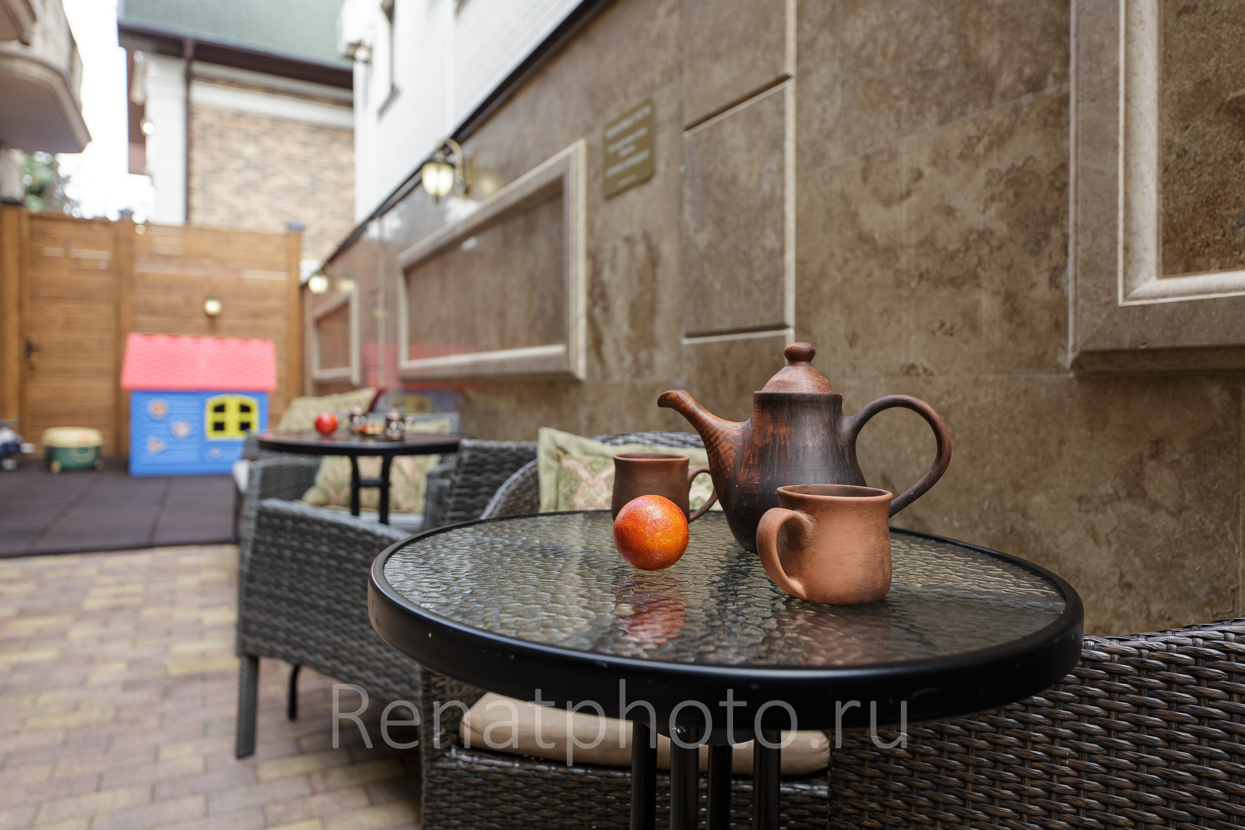 Отель «Вилла». Профессиональная фотосъёмка интерьеров, предметная фотосессия еды для меню г. Анапа