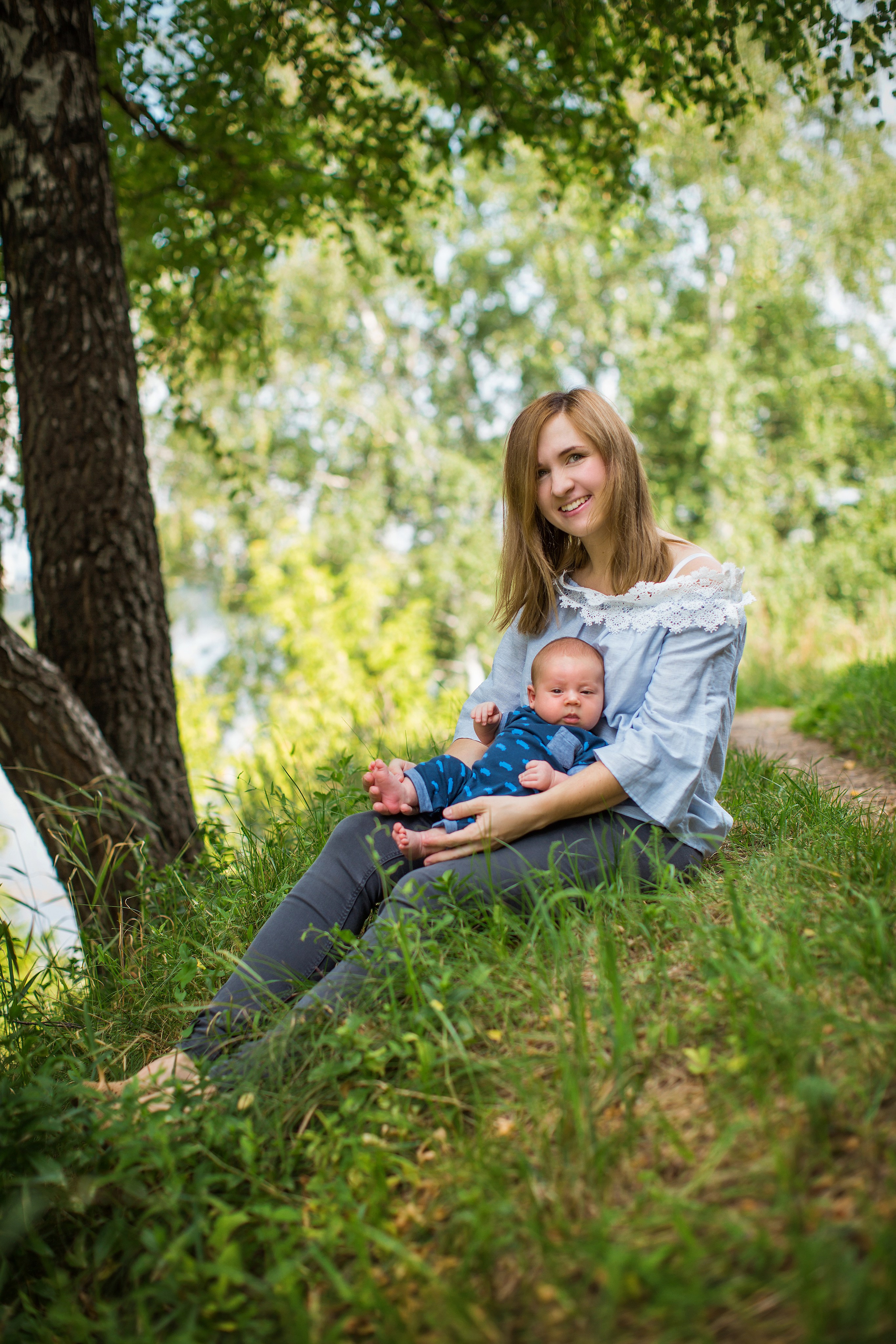 Евгения и семья. Фотограф на Крещение, семейный фотограф в Москве