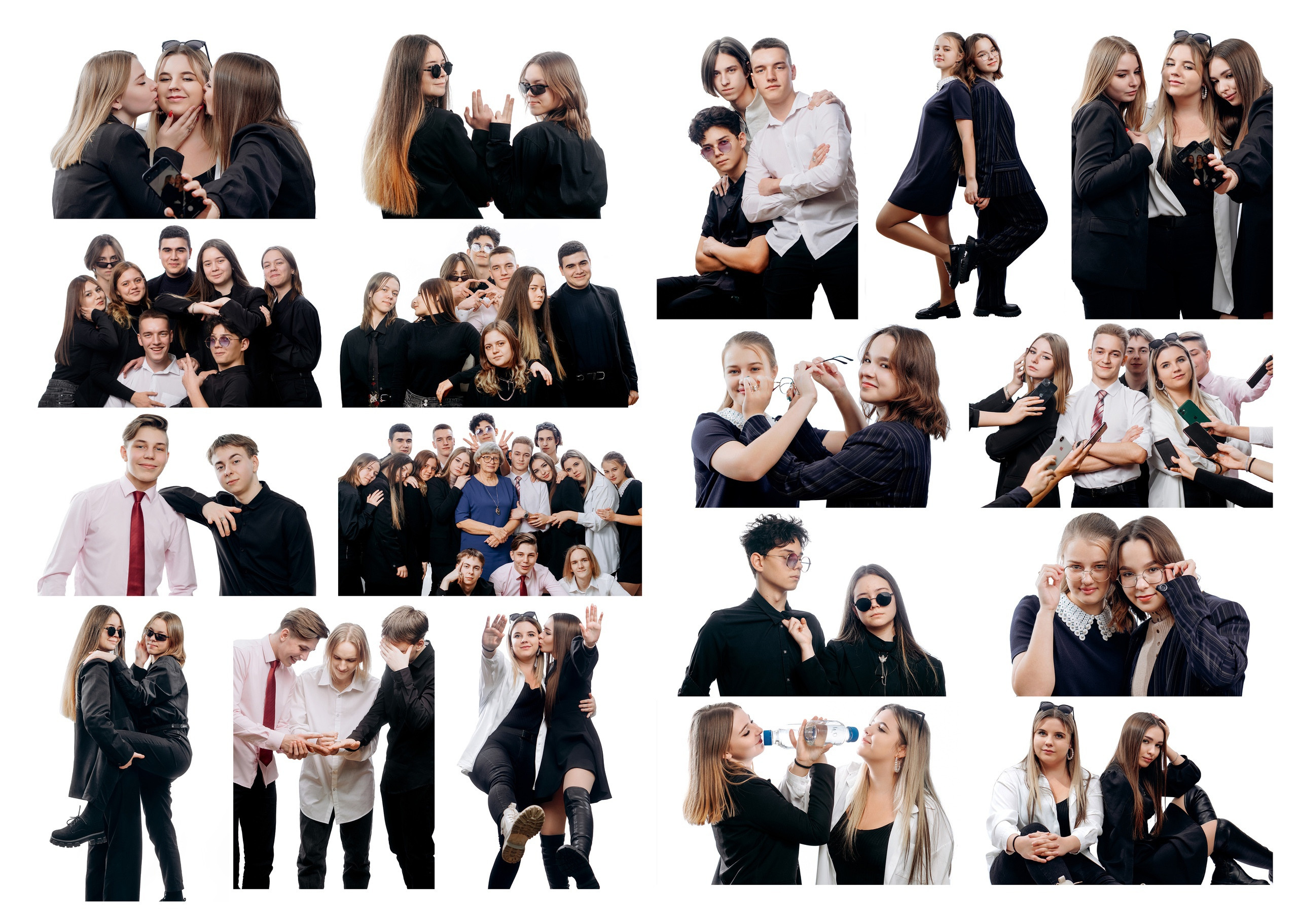 "Не фотобудка" Санкт - Петербург или город Москва. Фотографии на белом фоне в Хабаровске. Вы фотографируете сами себя и выбираете свой индивидуальный портрет в выпускной альбом.