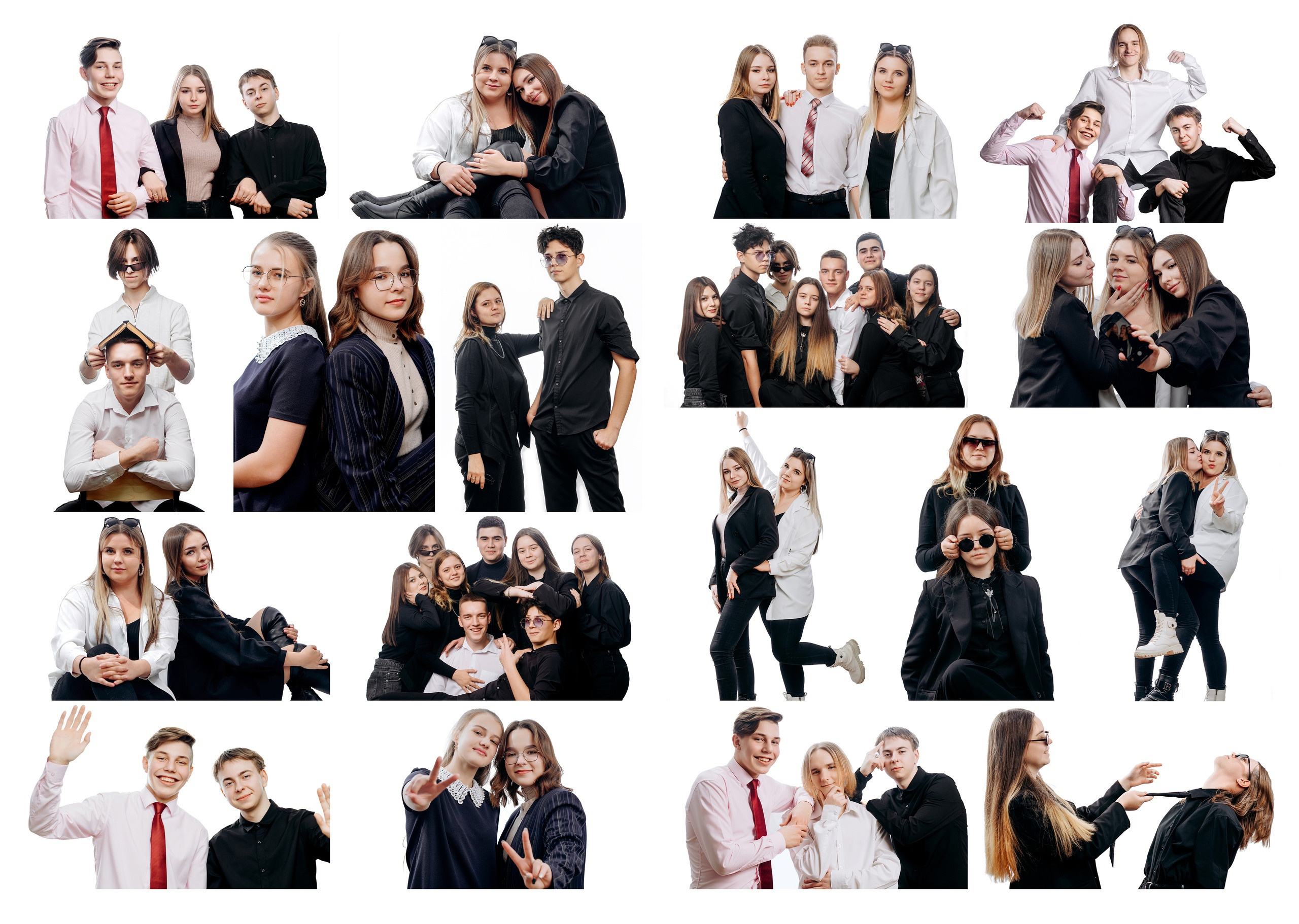 "Не фотобудка" Санкт - Петербург или город Москва. Фотографии на белом фоне в Хабаровске. Вы фотографируете сами себя и выбираете свой индивидуальный портрет в выпускной альбом.