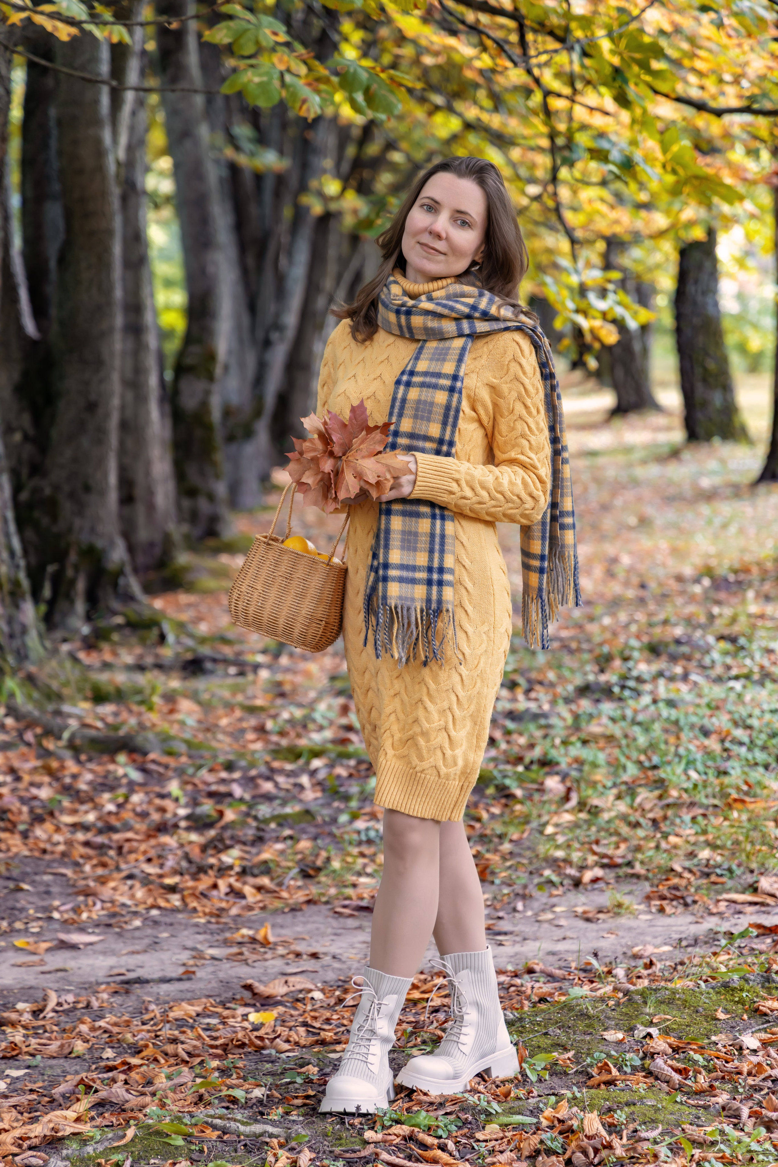 Жёлтая осень и ретро-велосипед. Репортажный, семейный и студийный фотограф в Москве Демин Алексей