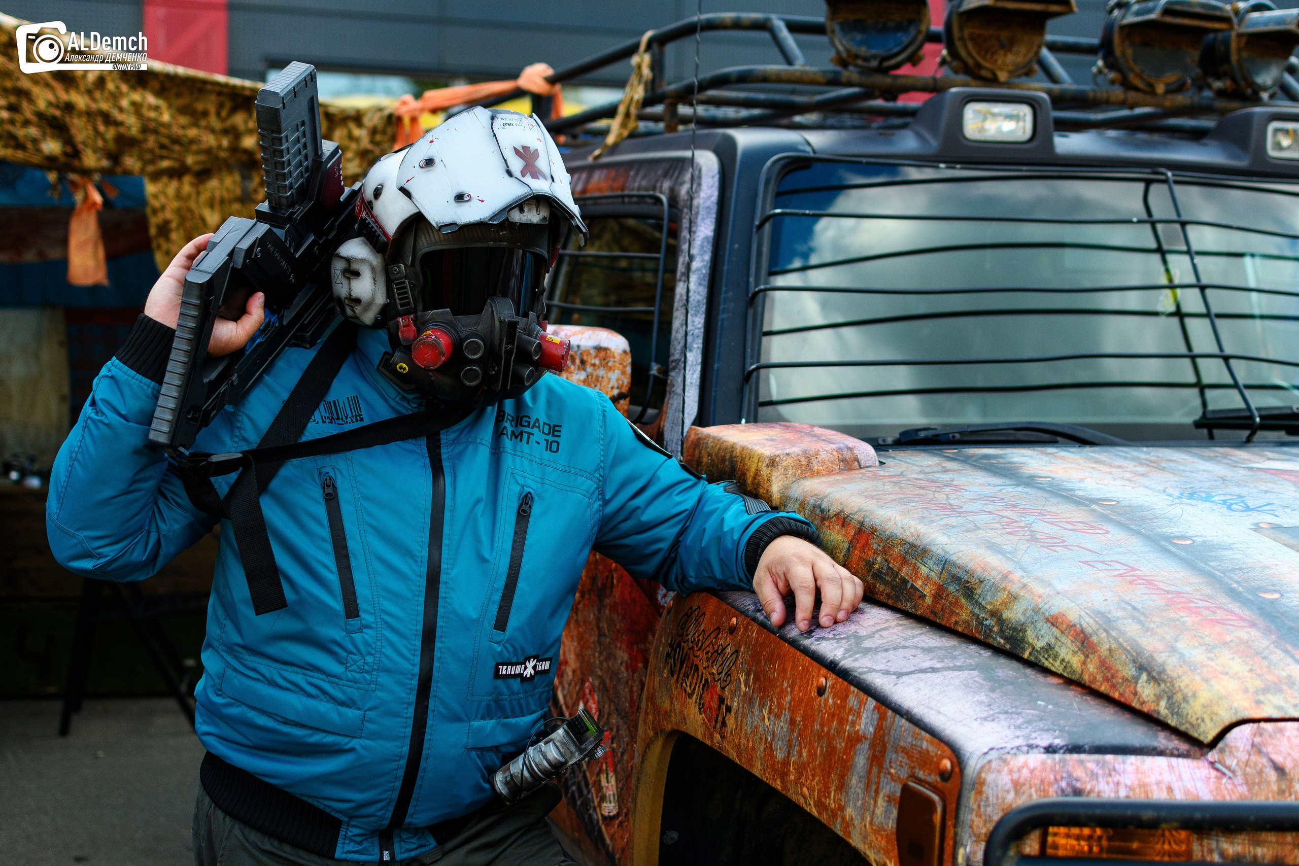 Cyberpunk 2077 Trauma Team косплей фотосессия в Москве