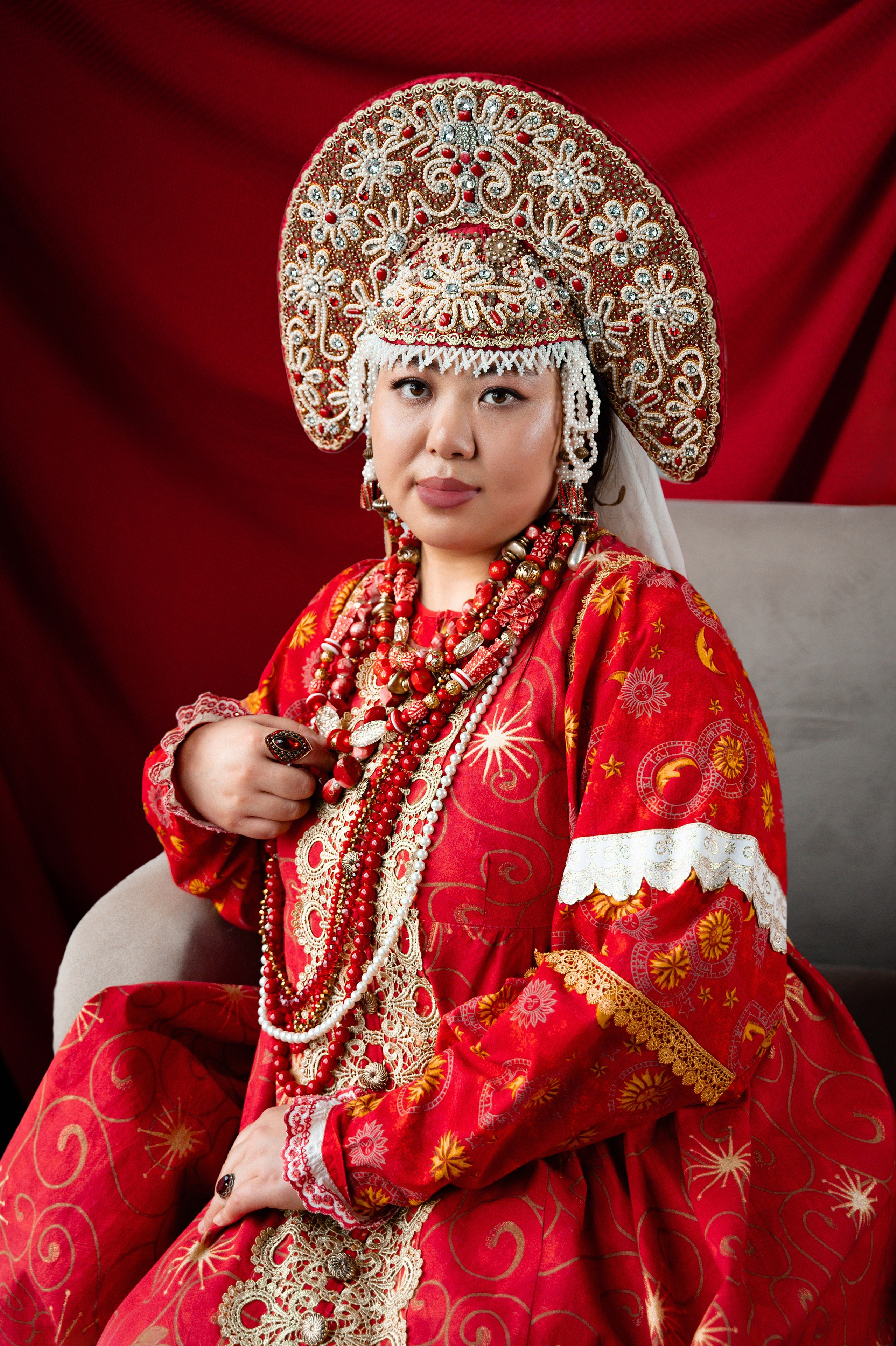 Юй Хань 羽含, Фотосессия в русском наряде. Фотограф Юлия Кондратьева