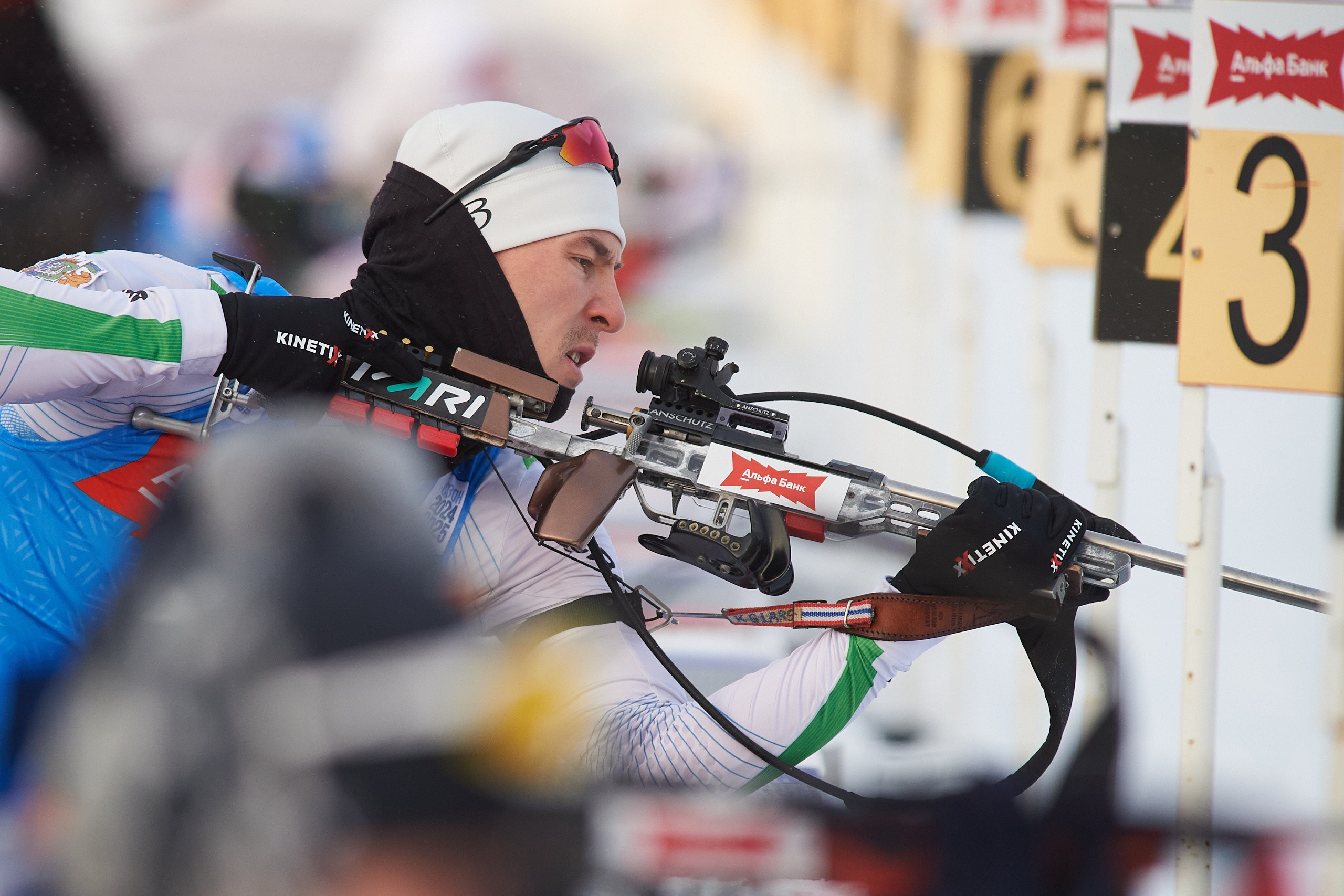 Биатлон. Чемпионат России — 2024/2025, 3-й этап, Ижевск. Спринт. Мужчины. Спортивный репортажный фотограф в Ижевске Сергей Мерзляков