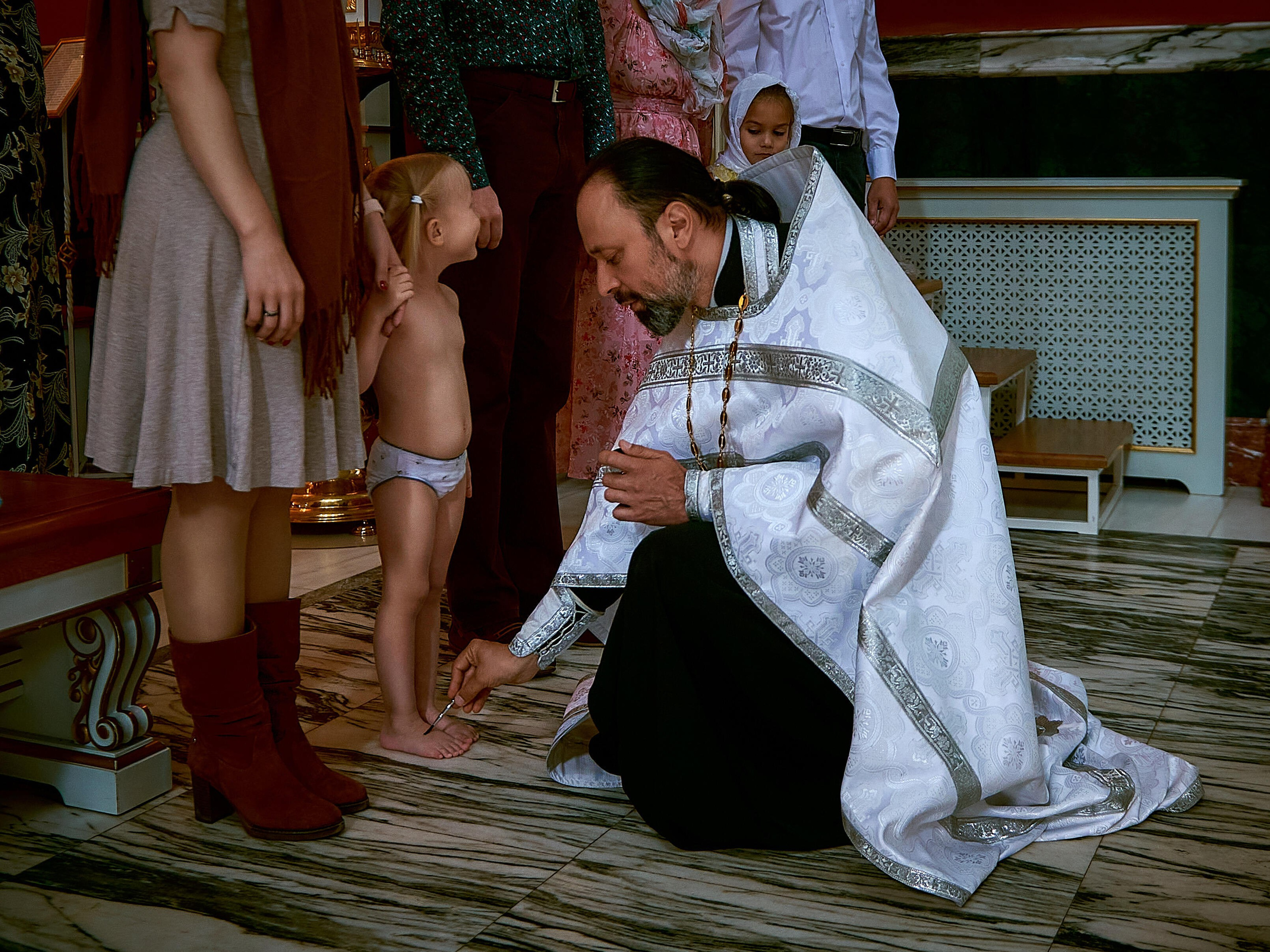 Крещение Кристины | Храм «Спас на Каменке». Свадебный фотограф в Санкт-Петербурге Славин Денис