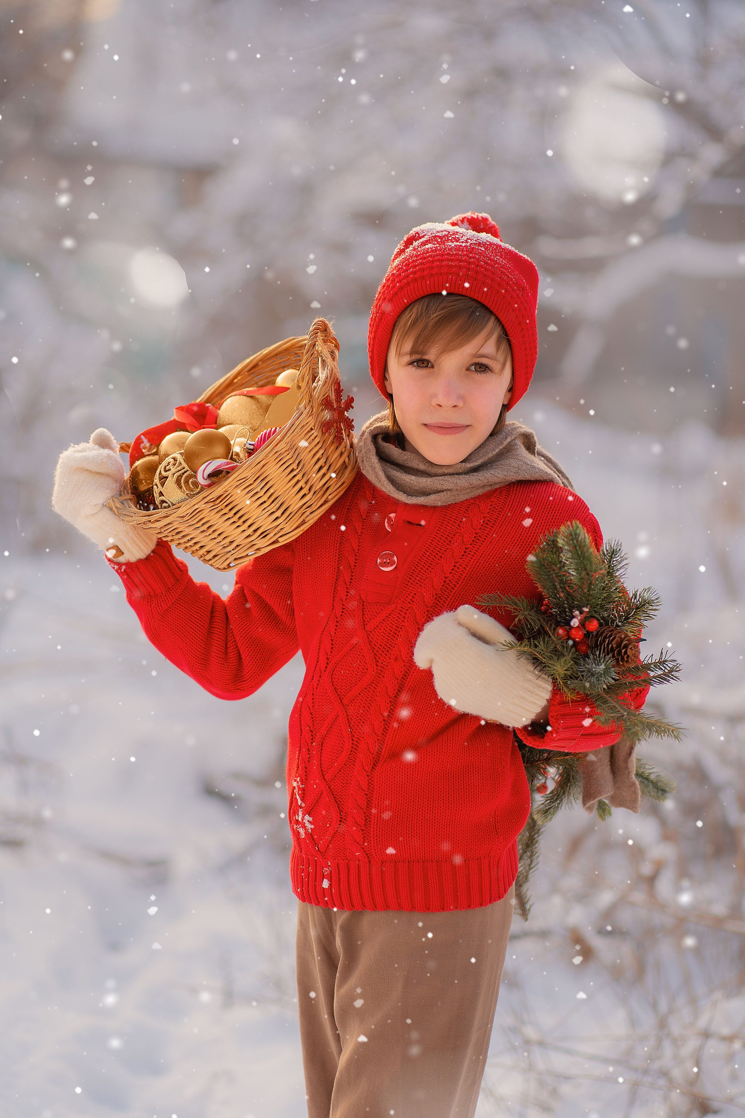 Детские новогодние и рождественские фотоистории. Детский и семейный фотограф в Москве и Подмосковье Настя Наумова