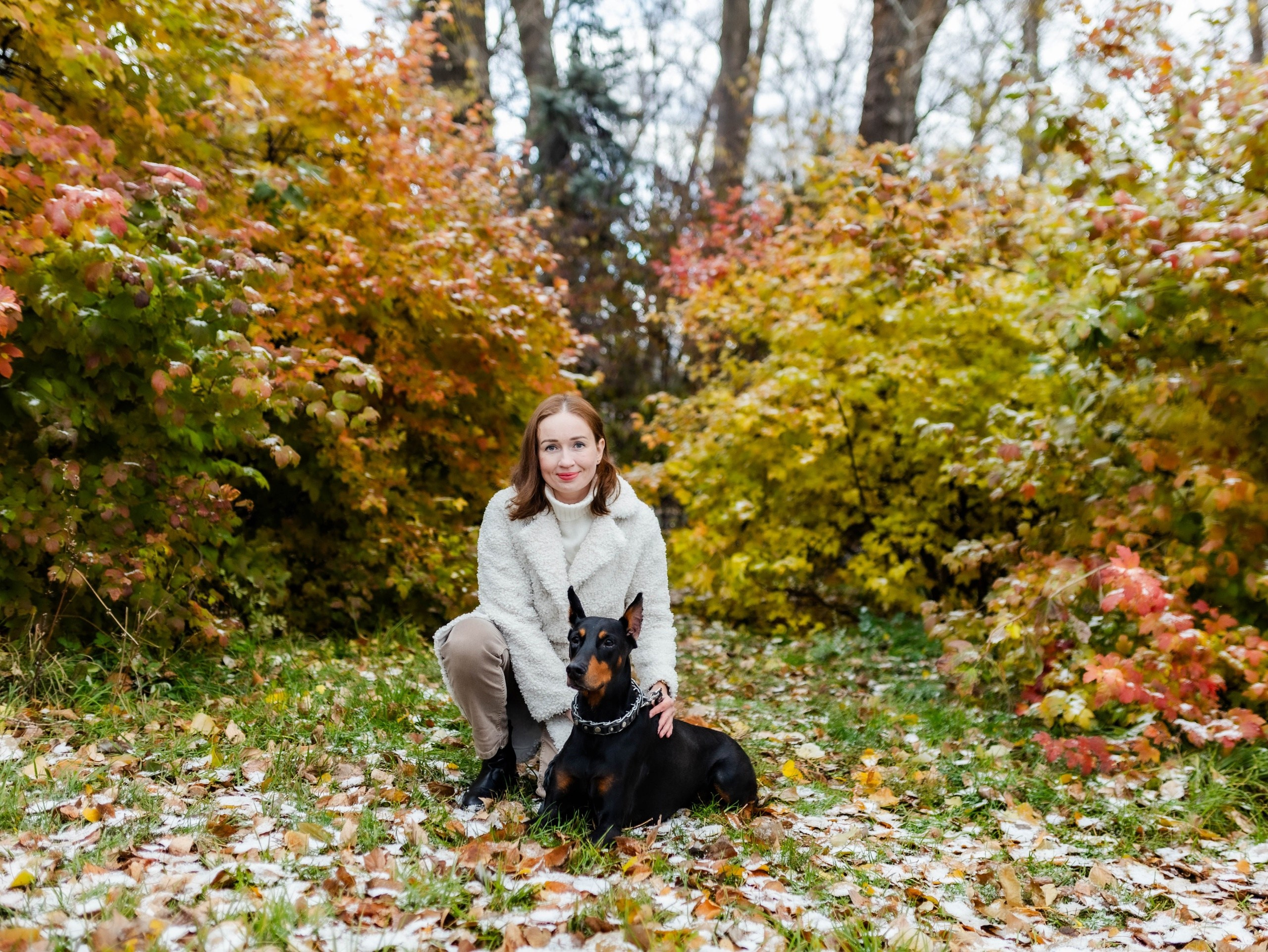 Фотосессия с Доберманом Липецк. Свадебный и семейный фотограф Виолетта в Липецке