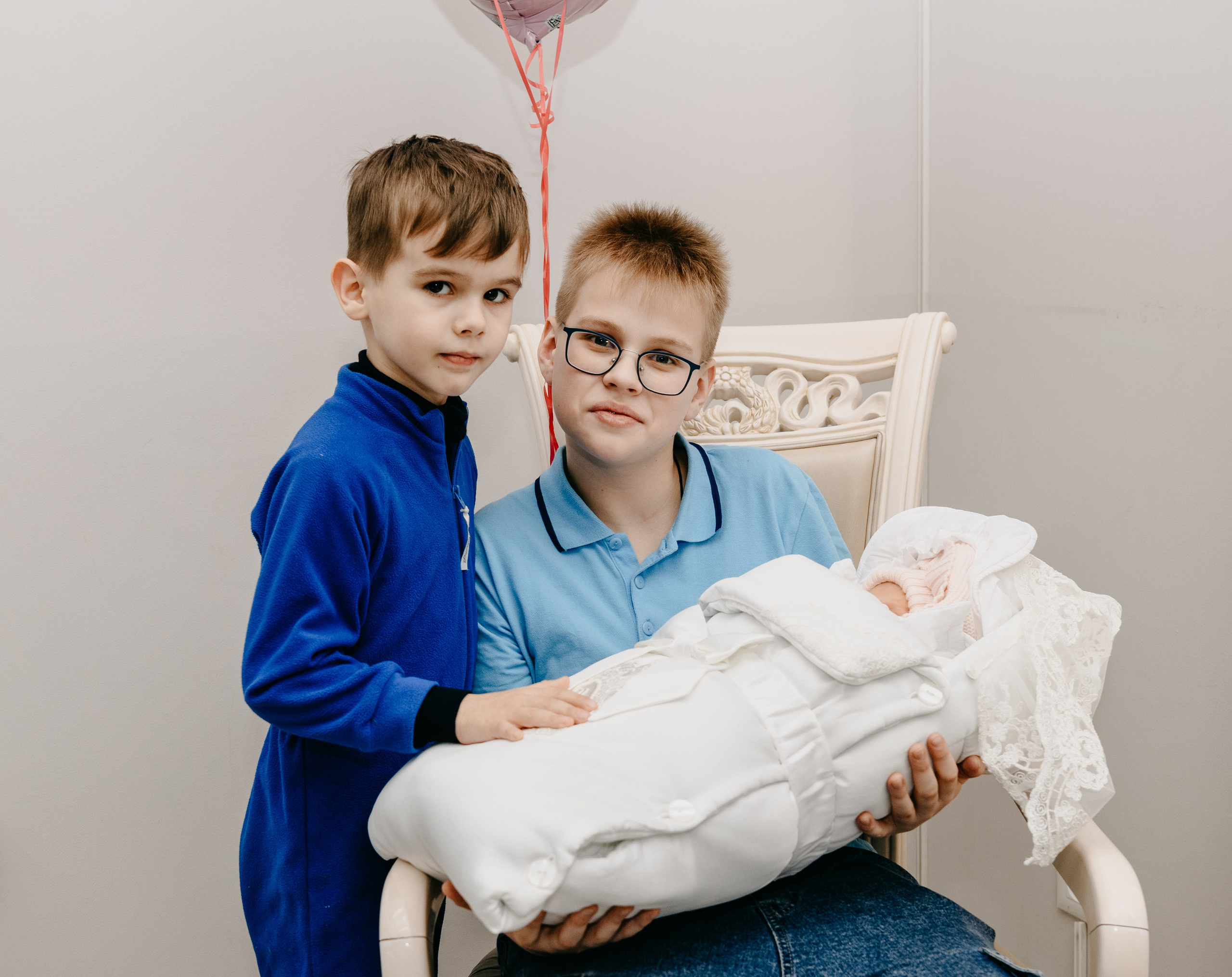 Выписка Арины. 4 роддом. Фотограф на выписку из роддома в Москве и МО