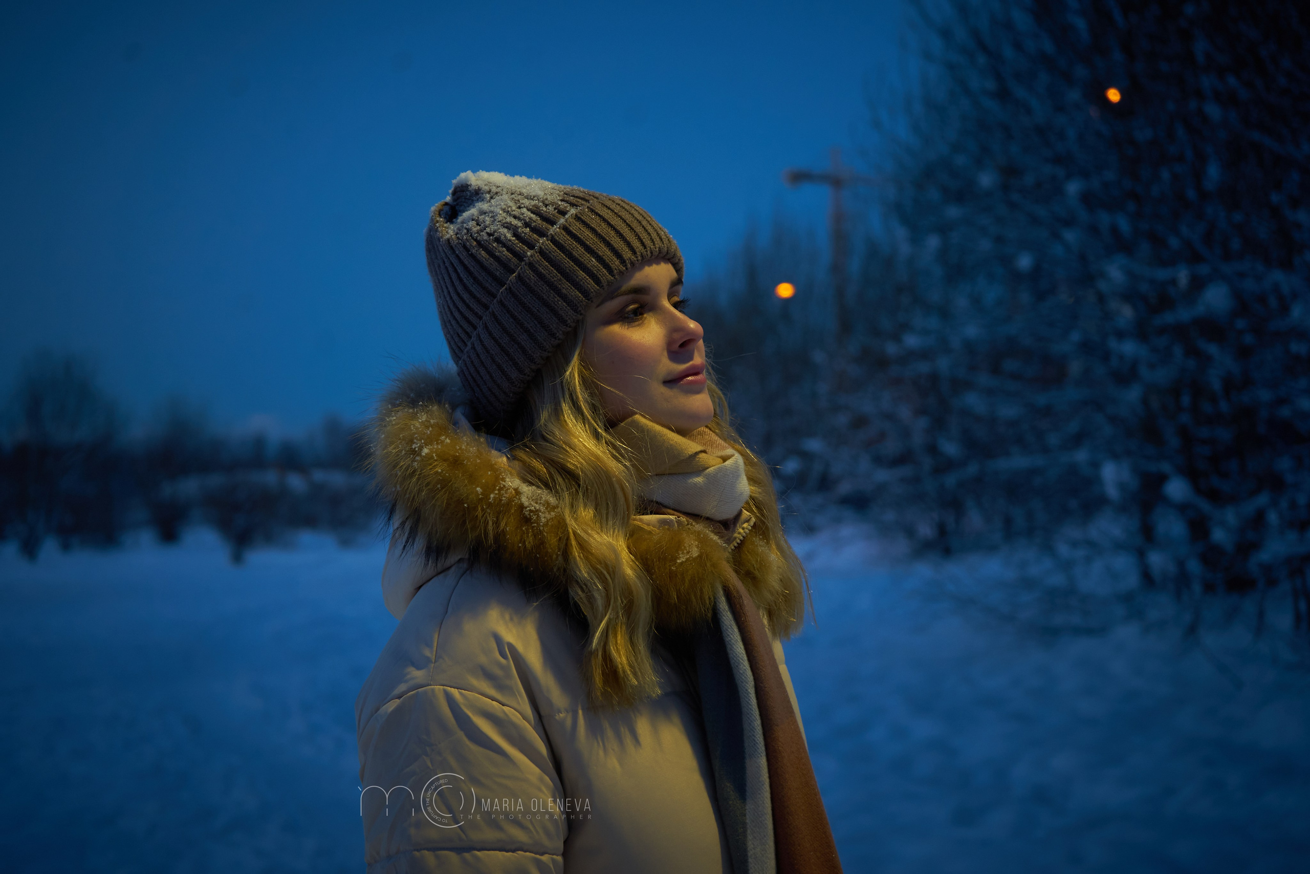 Зимний вечер с Аней. Фотограф Мария Оленева