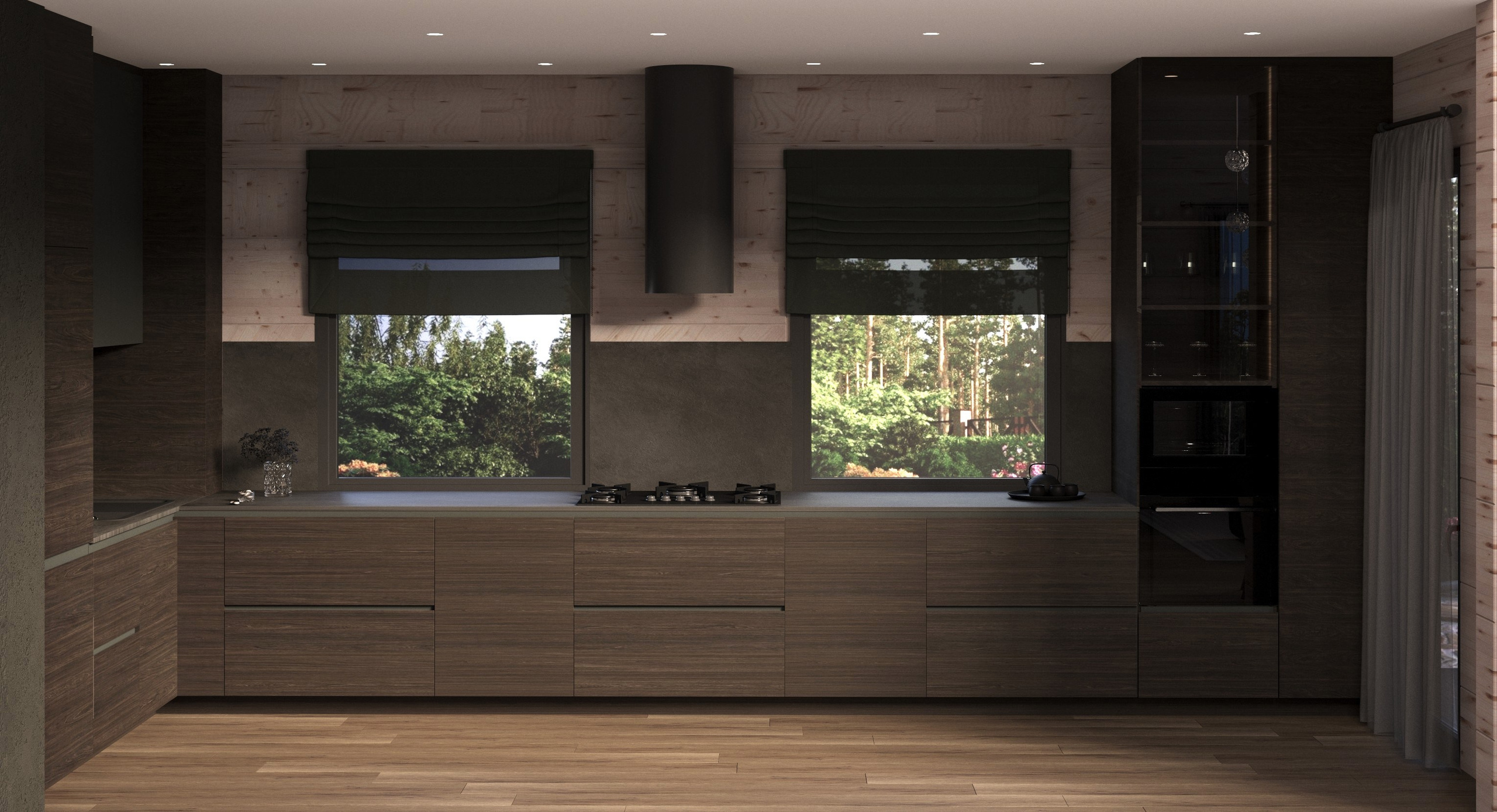 Загородный дом. Дизайн интерьера в СПб