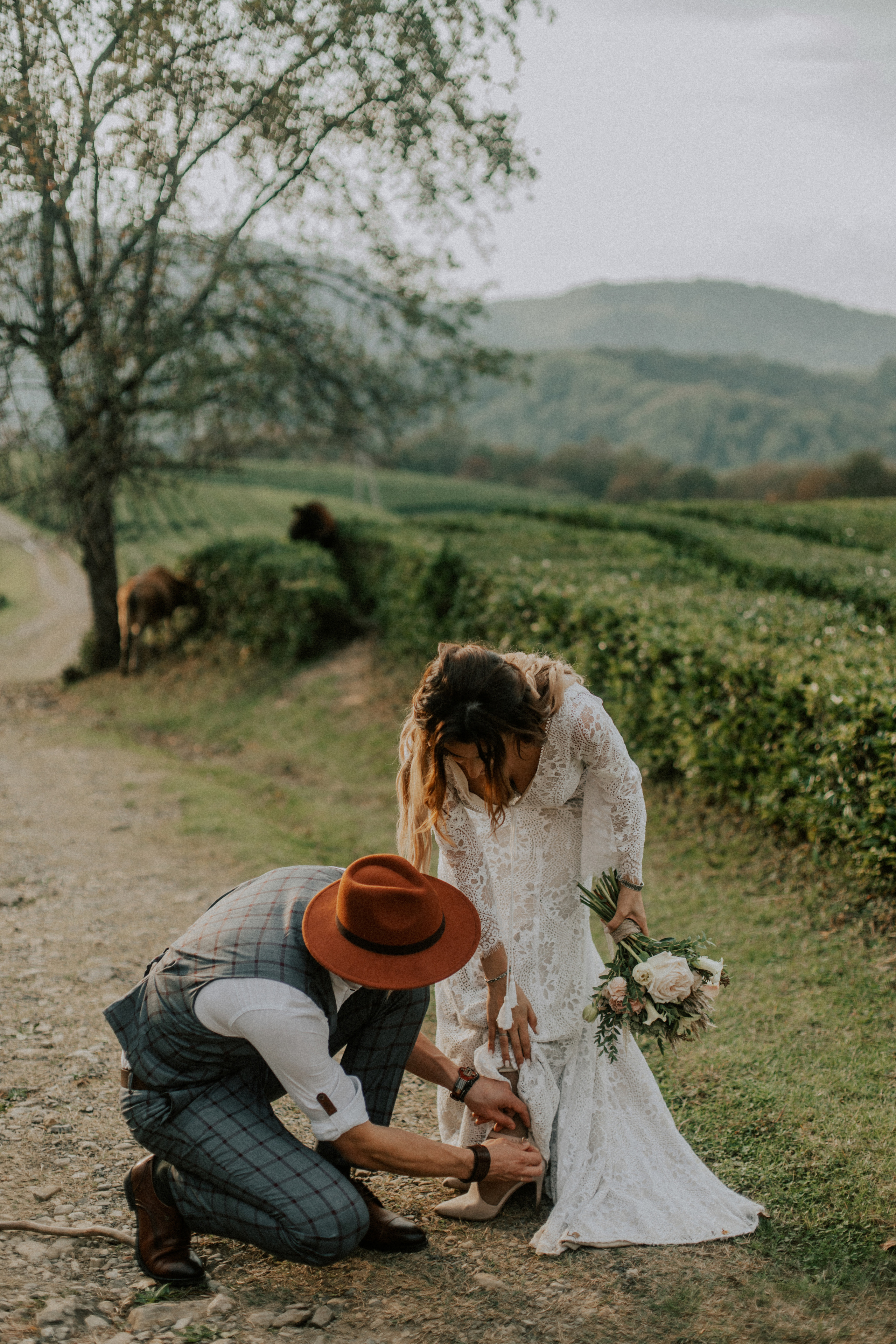 Дима и Аня. Чайная плантация. ФОТОГРАФ Екатеринбург Москва Анастасия Замесина