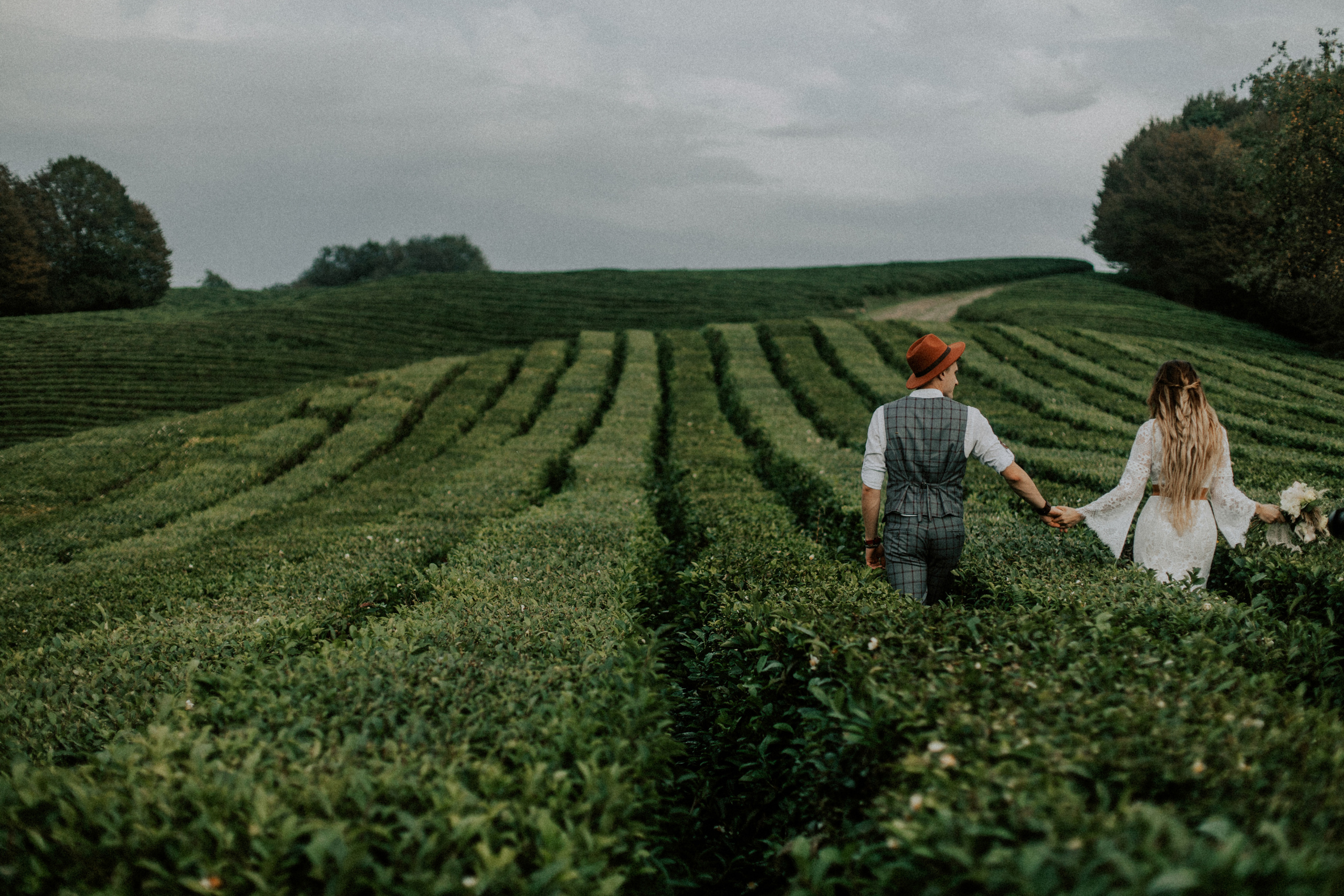 Дима и Аня. Чайная плантация. ФОТОГРАФ Екатеринбург Москва Анастасия Замесина