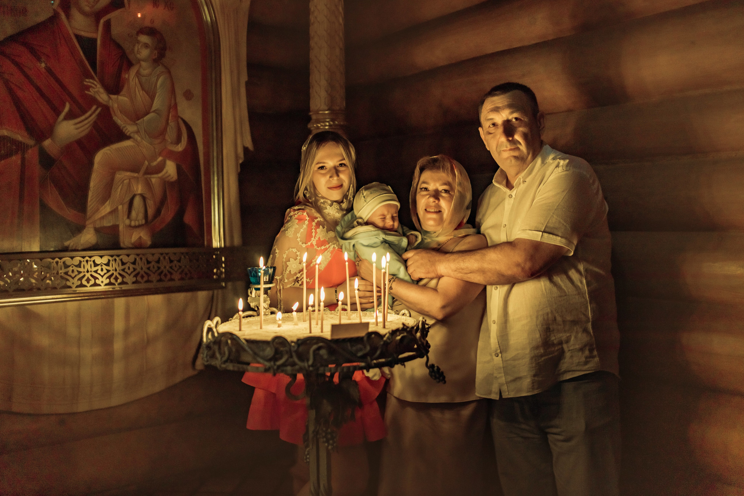 Крещение Михаила, храм Святой Троицы, июнь 2025