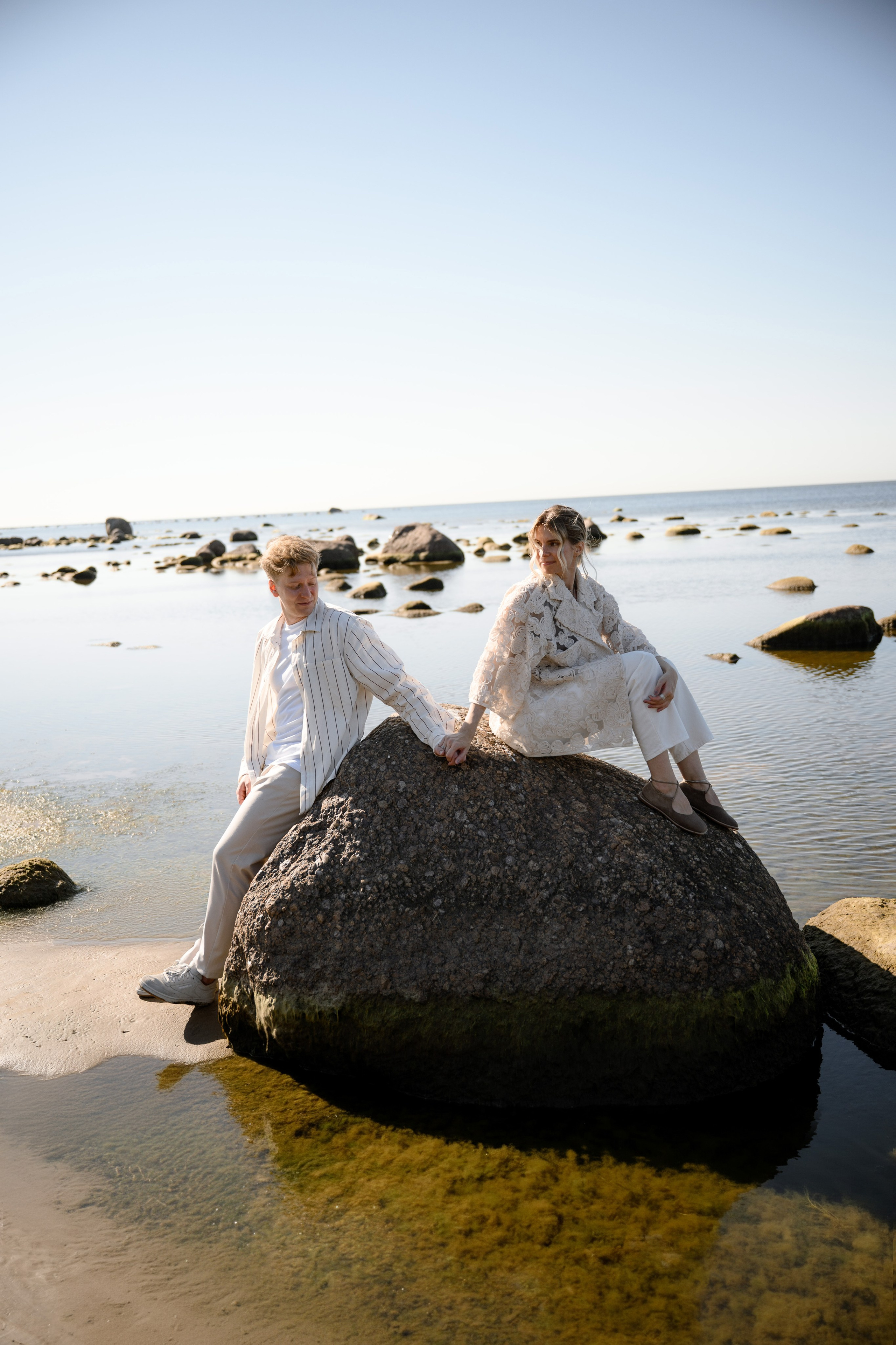 На берегу залива. Свадебный фотограф в Санкт-Петербурге, Москве, СПб Сергей Поддубный