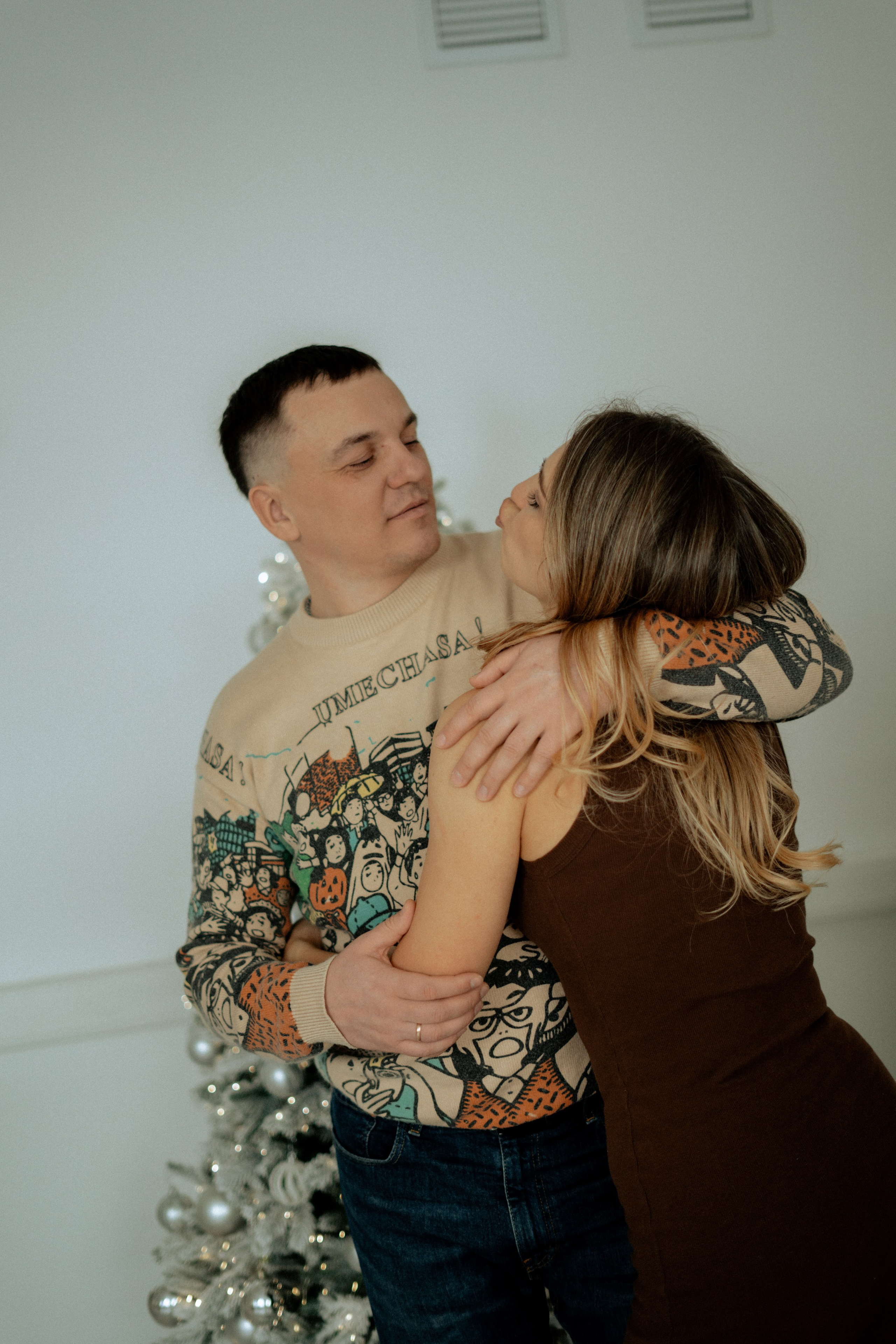 Студийная Новогодняя семейная съемка. Фотограф сахалин