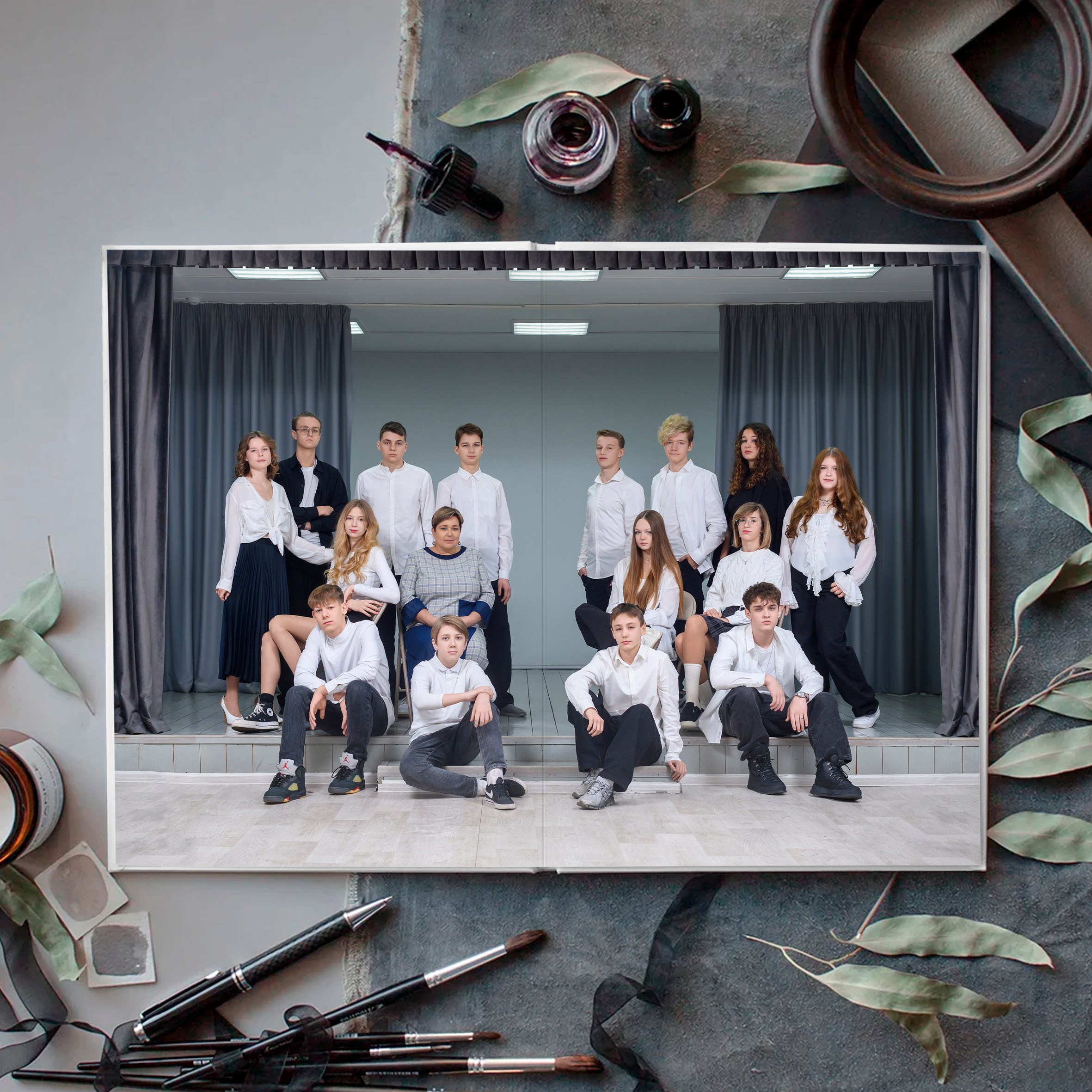 Общая фотография. Школьный фотограф и фотограф в детском саду